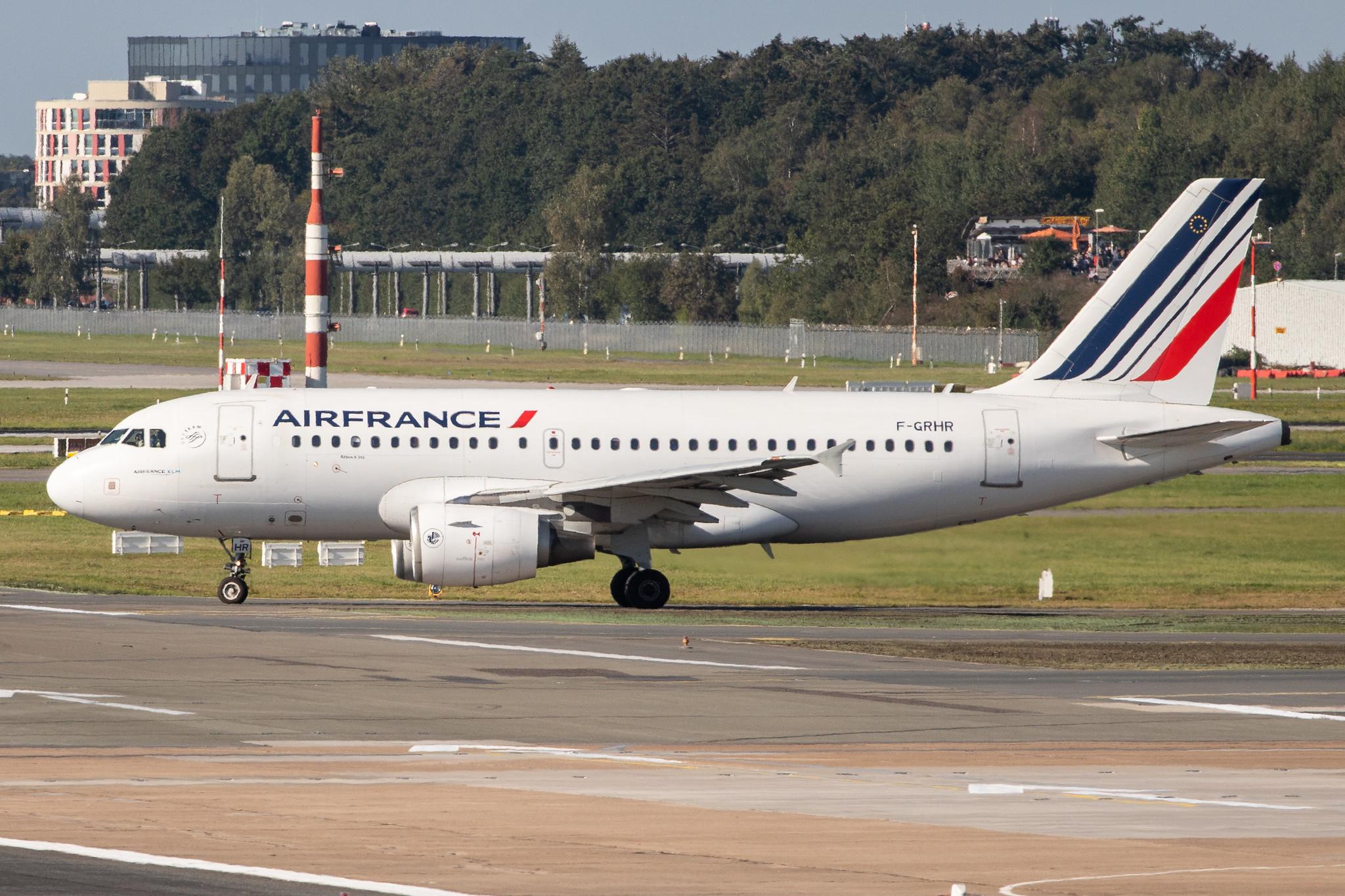 Hamburg Airport: Air France (AF / AFR) |  Airbus A319-111 A319 | F-GRHR | MSN 1415