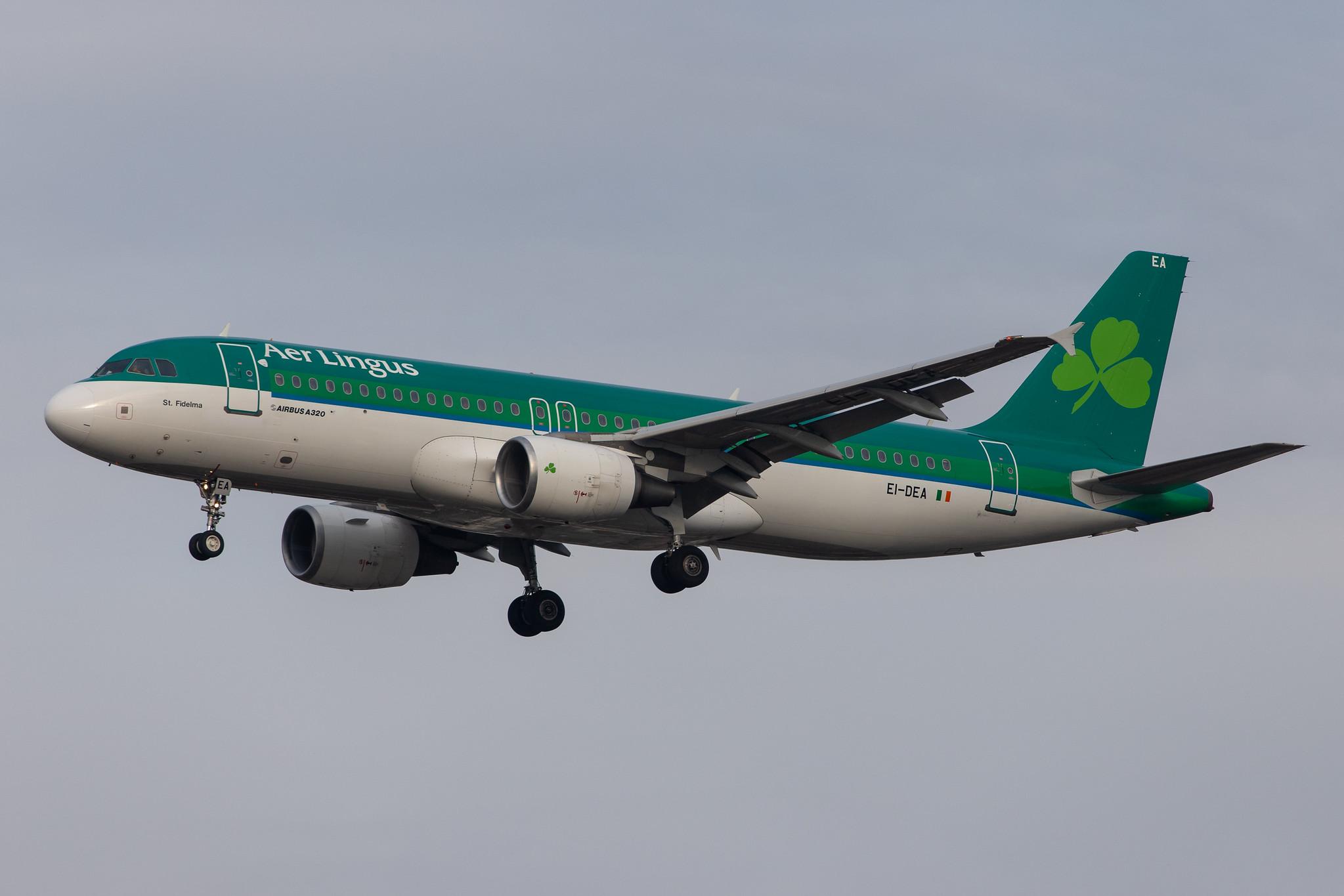 London Heathrow Airport: Aer Lingus (EI / EIN) |  Airbus A320-214 A320 | Ei-DEA | MSN 2191