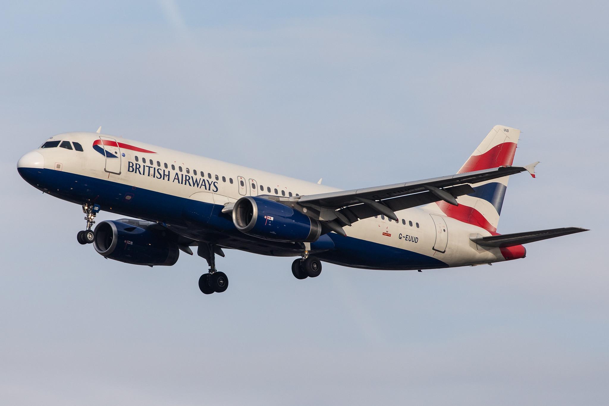 London Heathrow Airport: British Airways (BA / BAW) |  Airbus A320-232 A320 | G-EUUD | MSN 1760