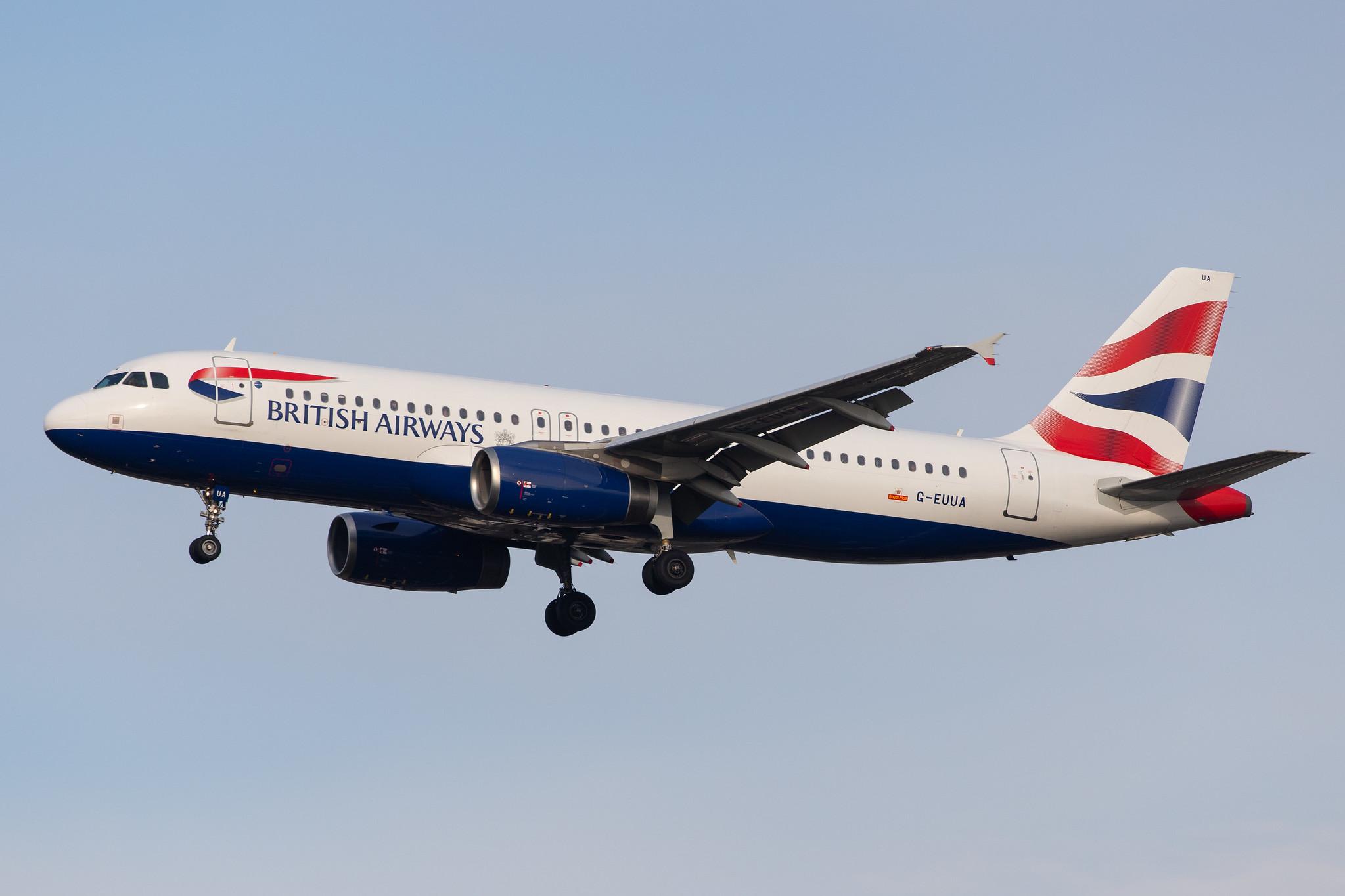 London Heathrow Airport: British Airways (BA / BAW) |  Airbus A320-232 A320 | G-EUUA | MSN 1661