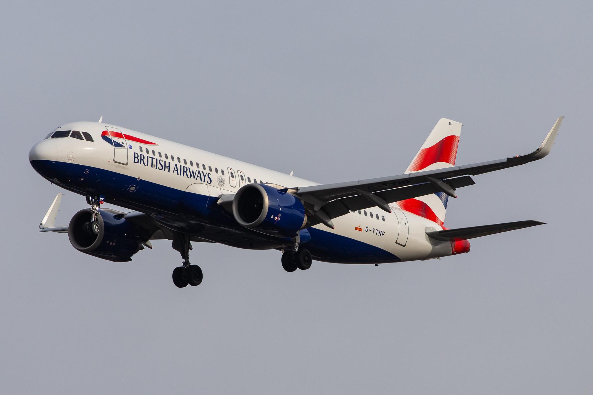 London Heathrow Airport: British Airways (BA / BAW) |  Airbus A320-251N A20N | G-TTNF | MSN 8408
