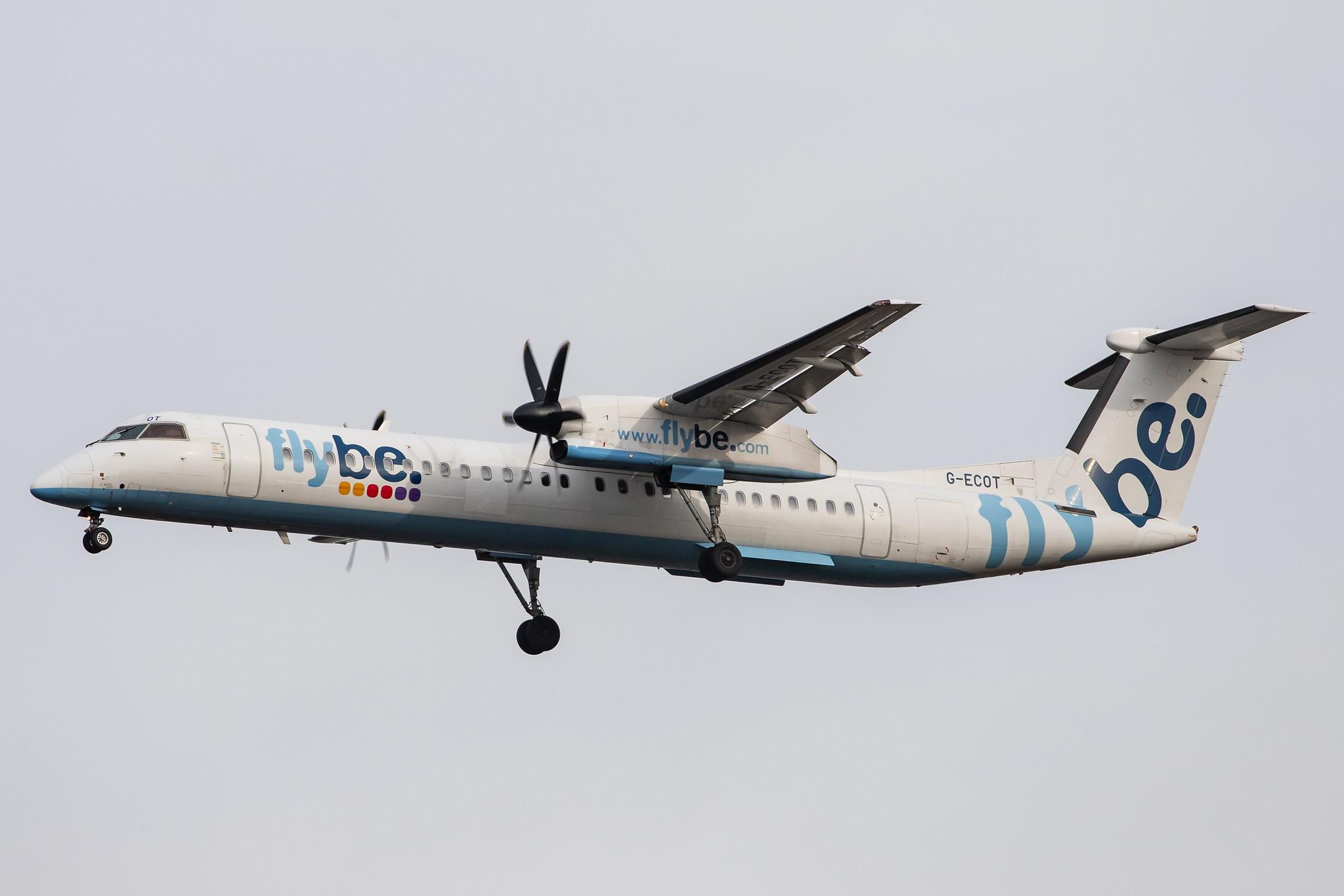 London Heathrow Airport: Flybe (BE / BEE) |  De Havilland Canada Dash 8-400 DH8D | G-ECOT | MSN 4251