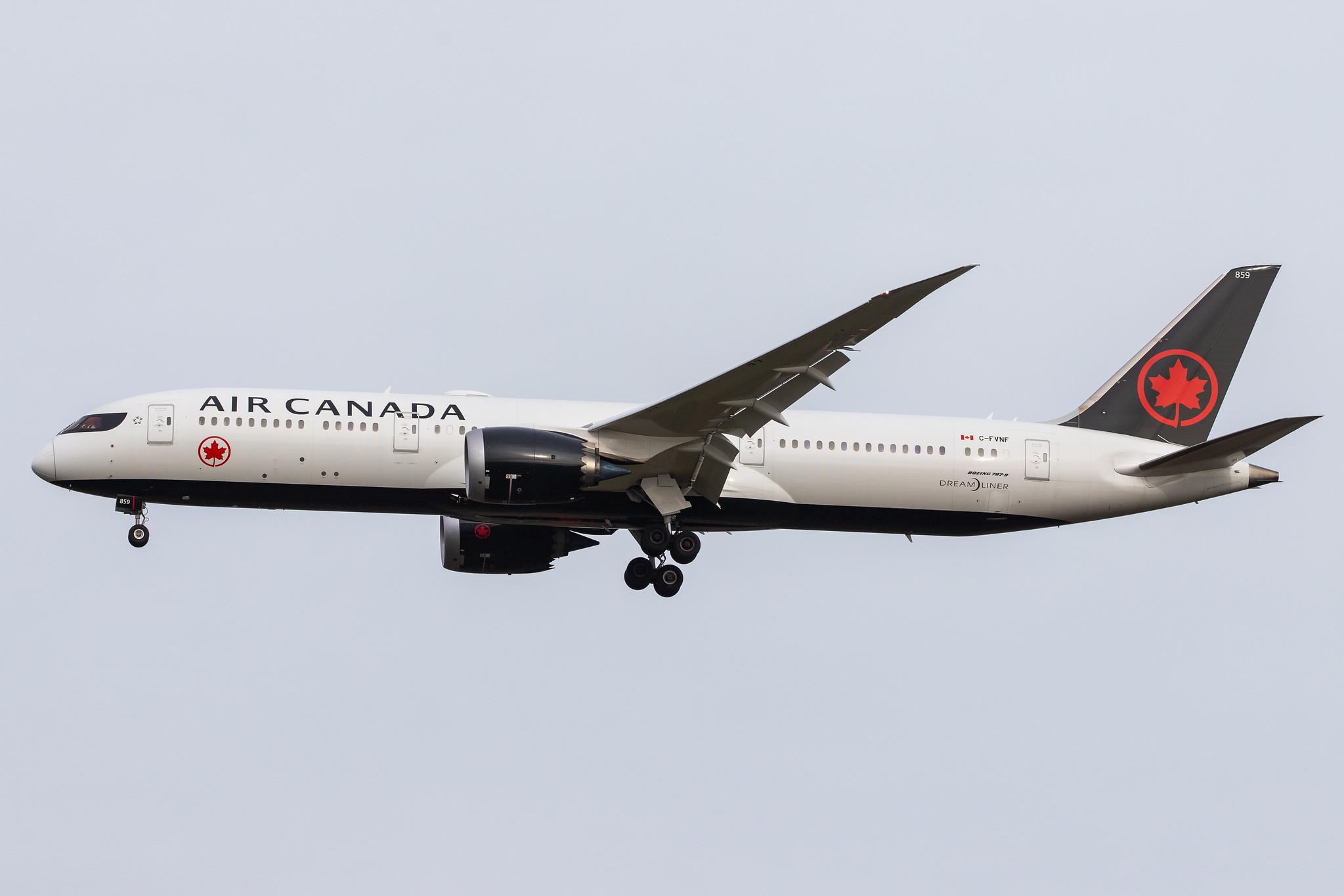 London Heathrow Airport: Air Canada (AC / ACA) |  Boeing 787-9 Dreamliner B789 | C-FVNF | MSN 38362