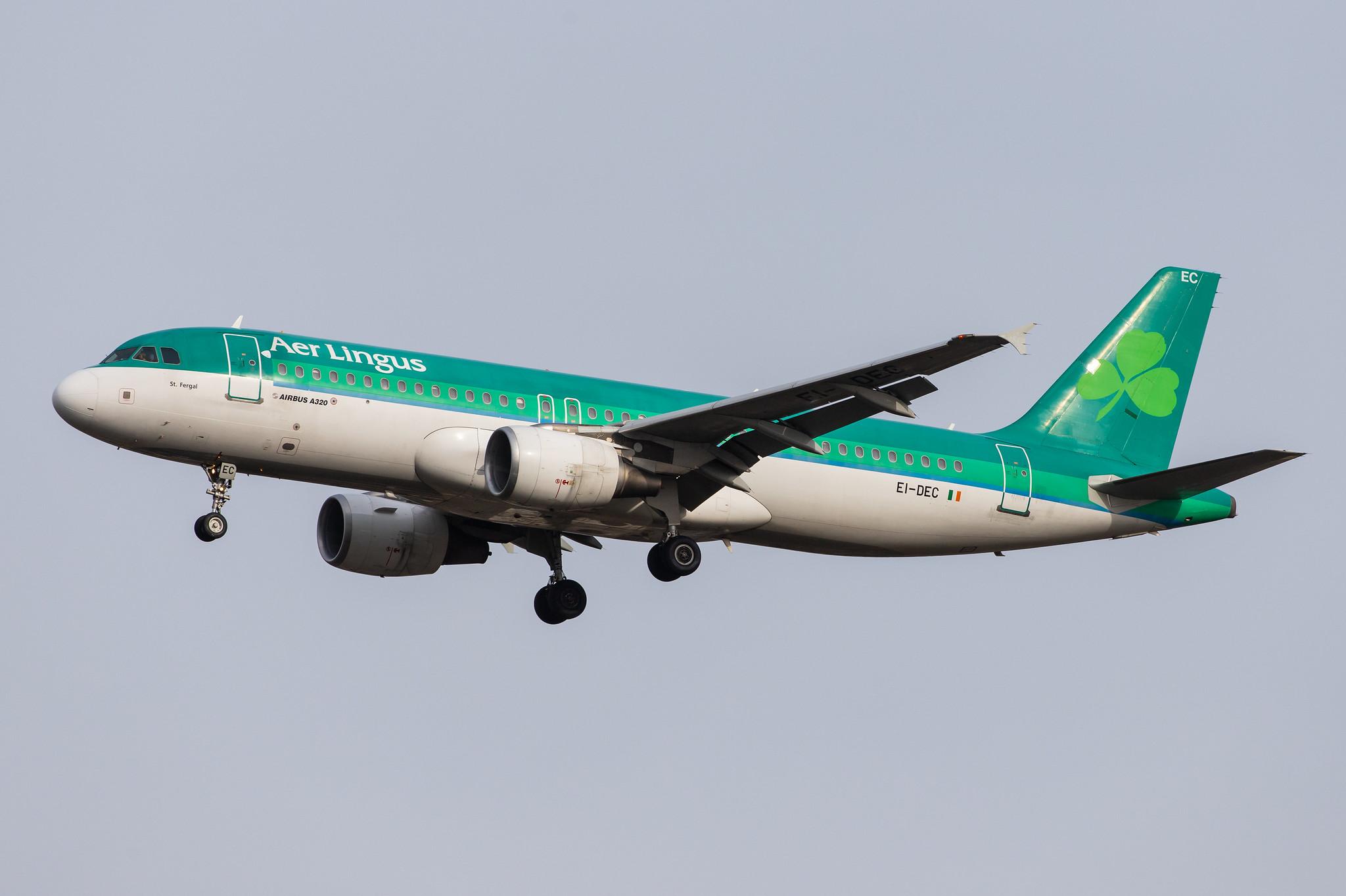 London Heathrow Airport: Aer Lingus (EI / EIN) |  Airbus A320-214 A320 | EI-DEC | MSN 2217