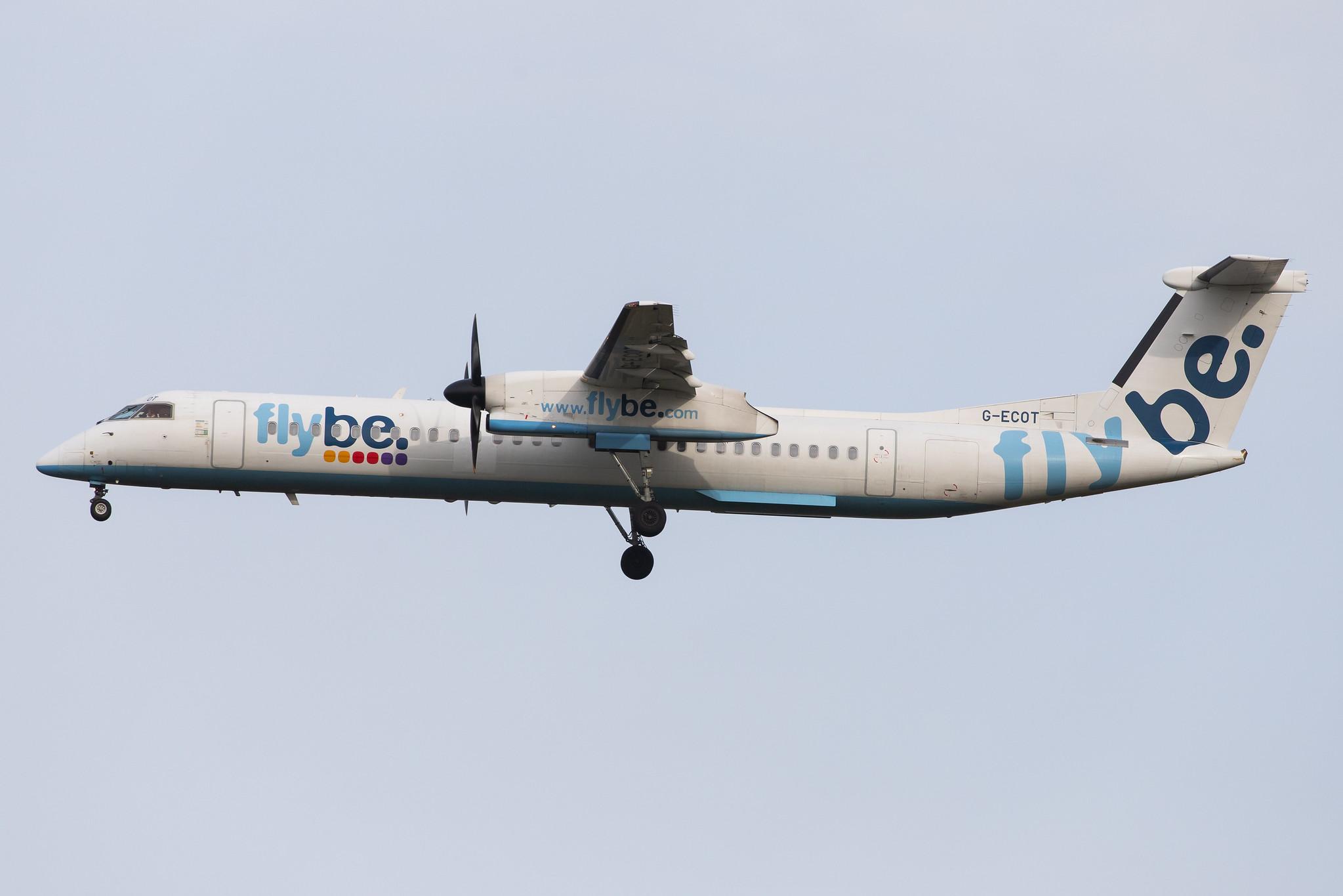 London Heathrow Airport: Flybe (BE / BEE) |  De Havilland Canada Dash 8-400 DH8D | G-ECOT | MSN 4251