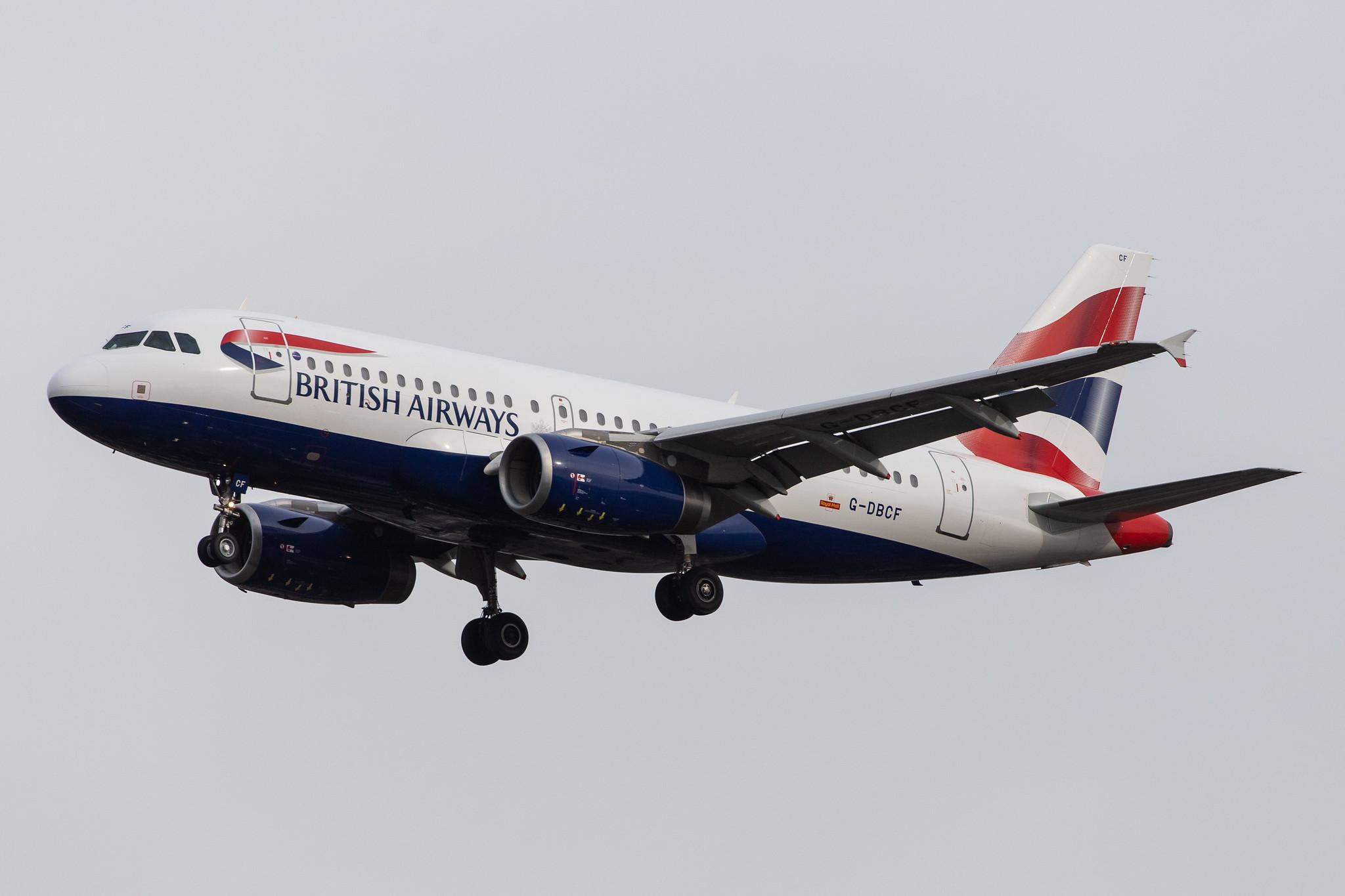 London Heathrow Airport: British Airways (BA / BAW) |  Airbus A319-131 A319 | G-DBCF | MSN 2466