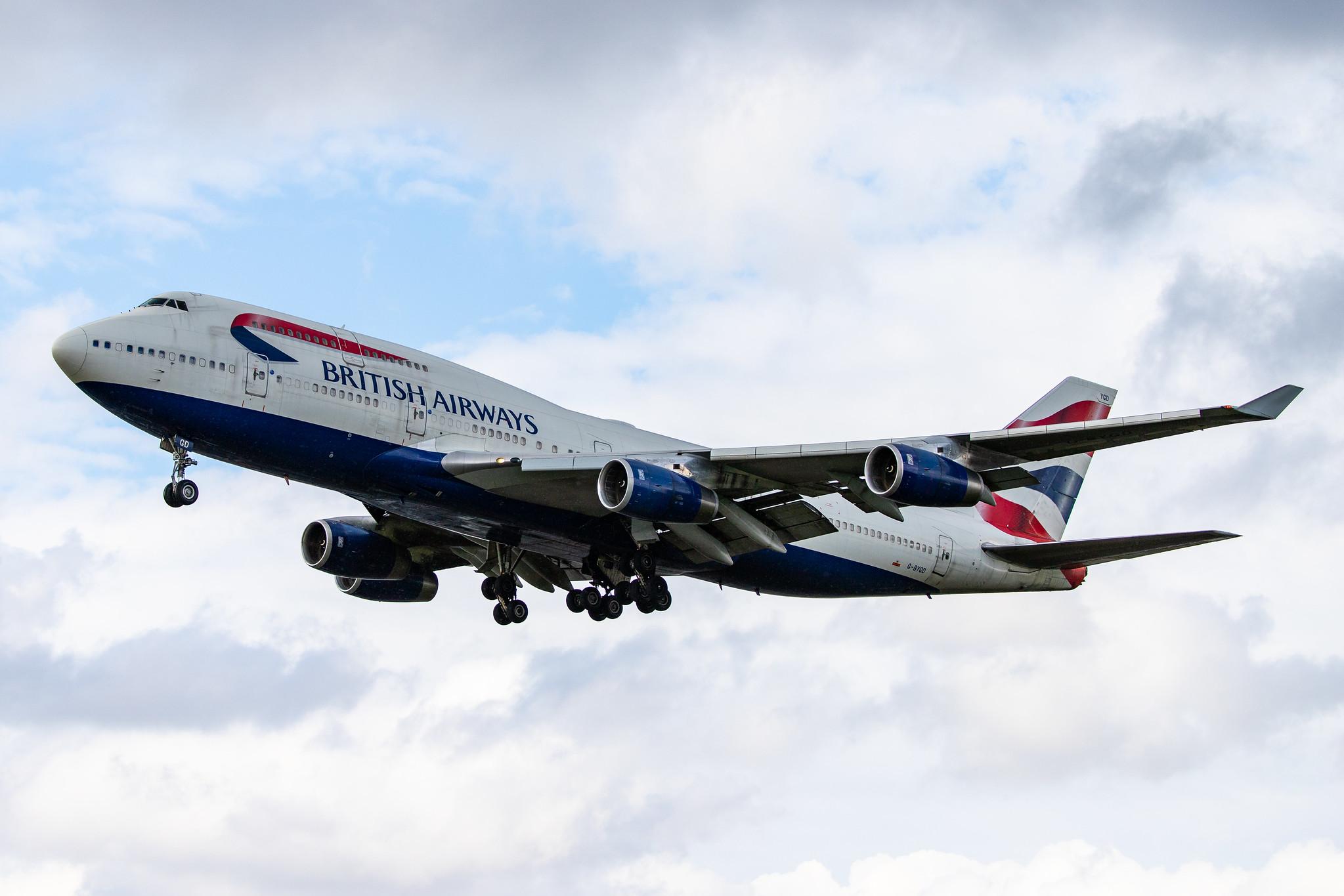 London Heathrow Airport: British Airways (BA / BAW) |  Boeing 747-436 B744 | G-BYGD | MSN 28857