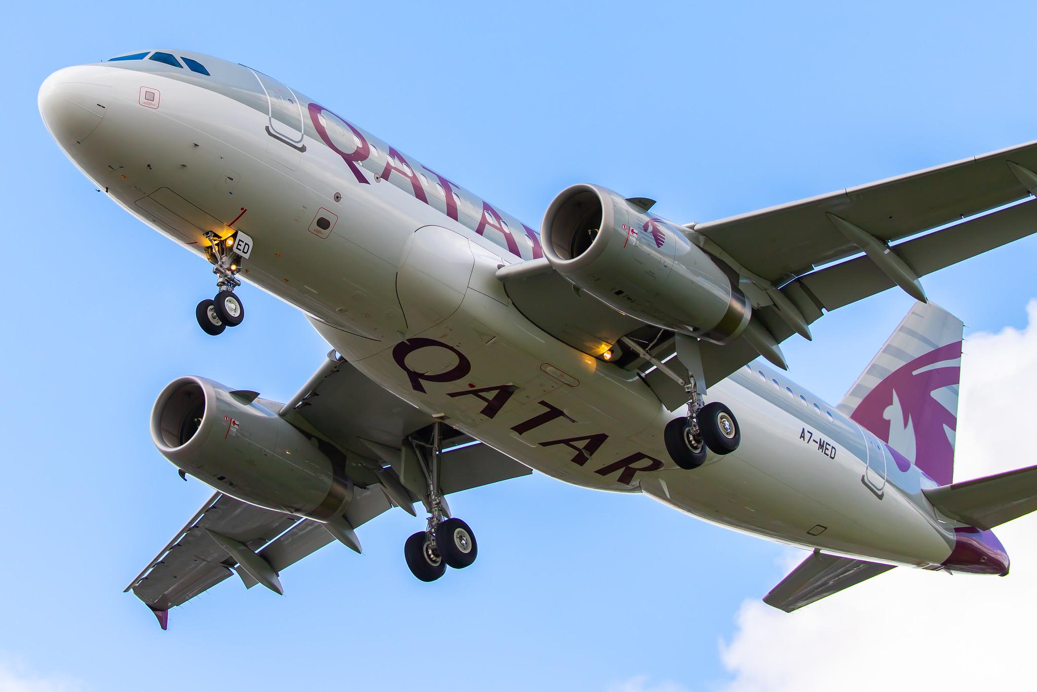 London Heathrow Airport: Qatar Amiri Flight (Q4 / QAF) | Operator: Qatar Airways Amiri Flight |  Airbus A319-133x(CJ) A319 | A7-MED | MSN 4114