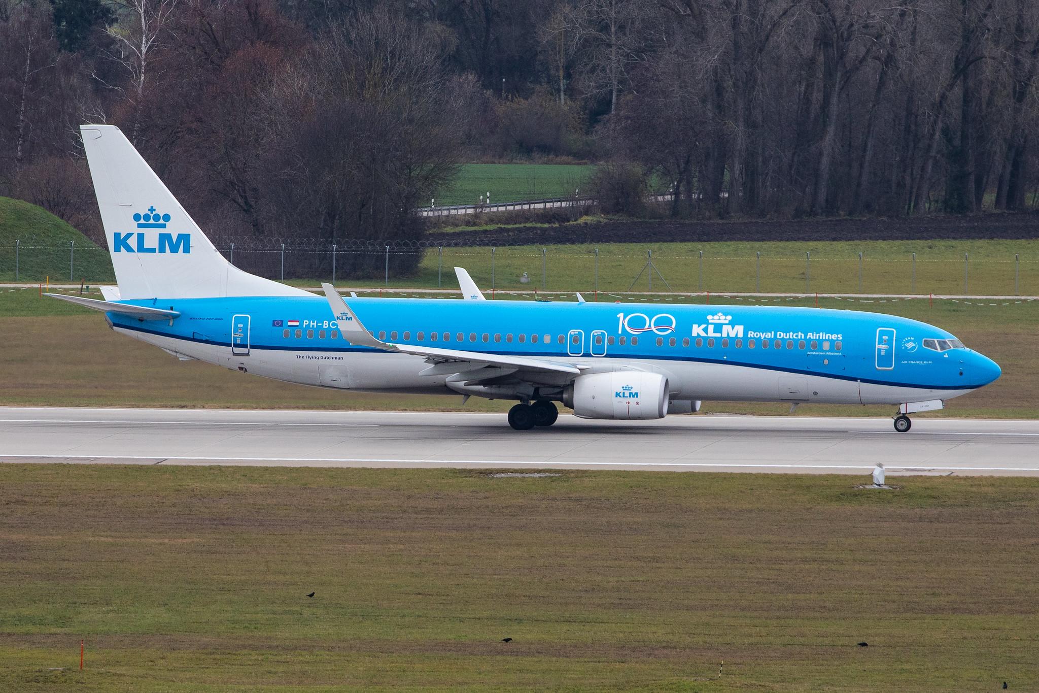Munich Airport: KLM (KL / KLM) |  Boeing 737-8K2 B738 | PH-BCK | MSN 62580