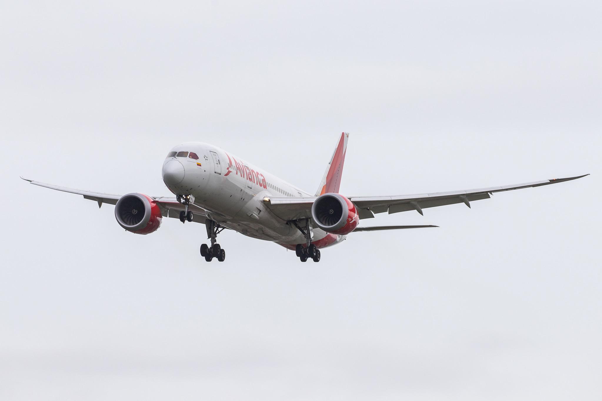 London Heathrow Airport: Avianca (AV / AVA) |  Boeing 787-8 Dreamliner B788 | N786AV | MSN 37508