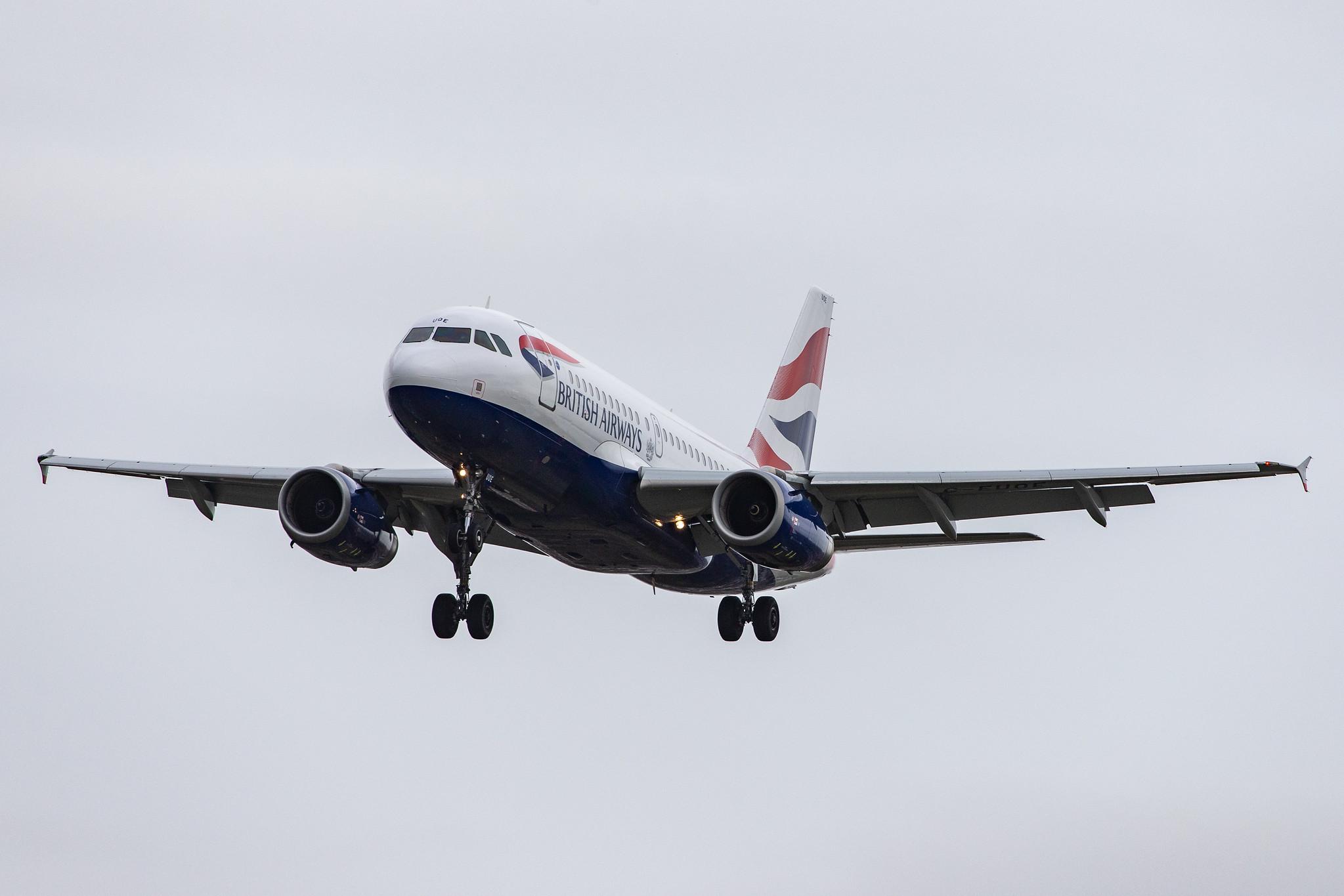 London Heathrow Airport: British Airways (BA / BAW) |  Airbus A319-131 A319 | G-EUOE | MSN 1574