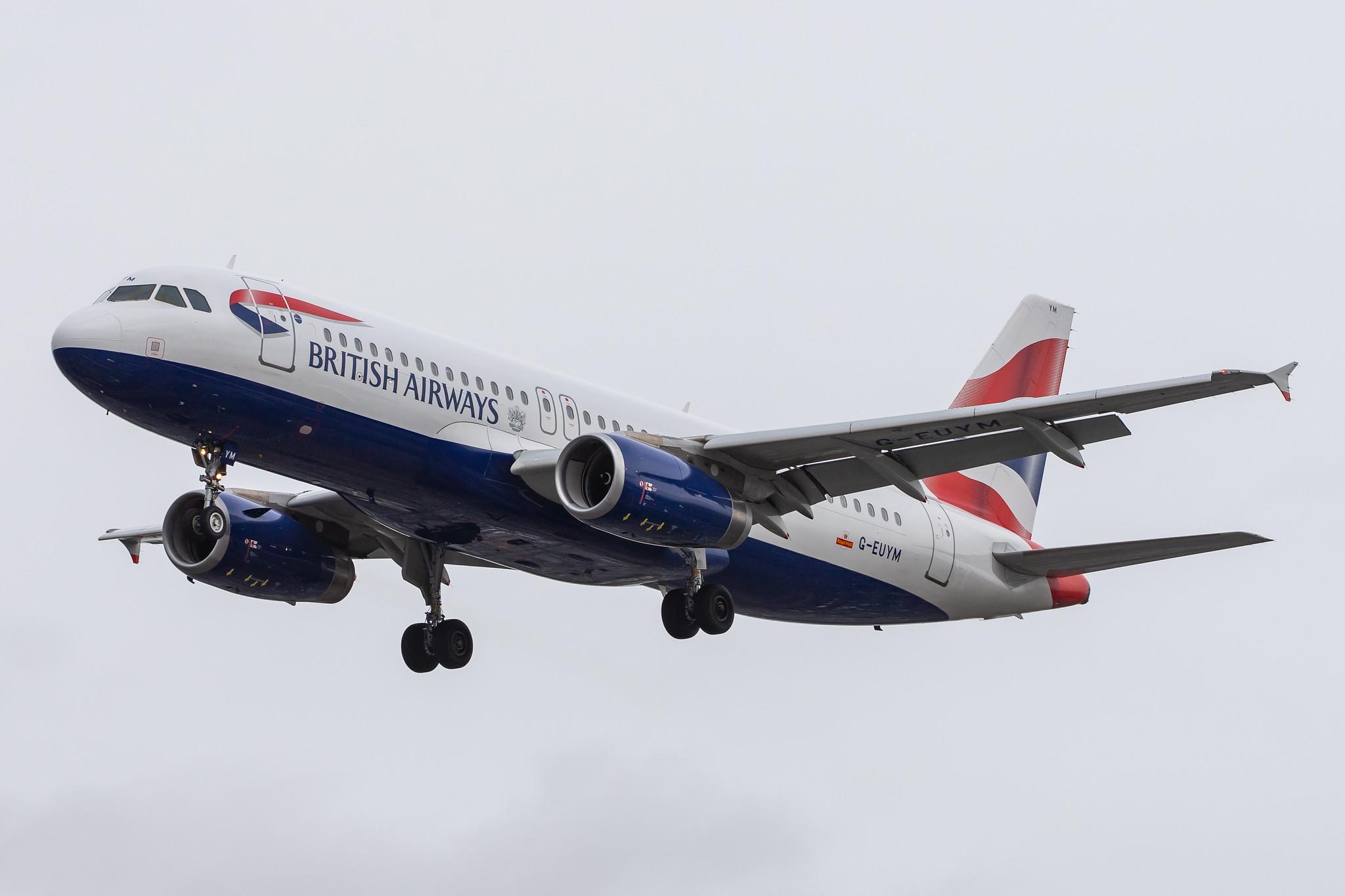 London Heathrow Airport: British Airways (BA / BAW) |  Airbus A320-232 A320 | G-EUYM | MSN 4791