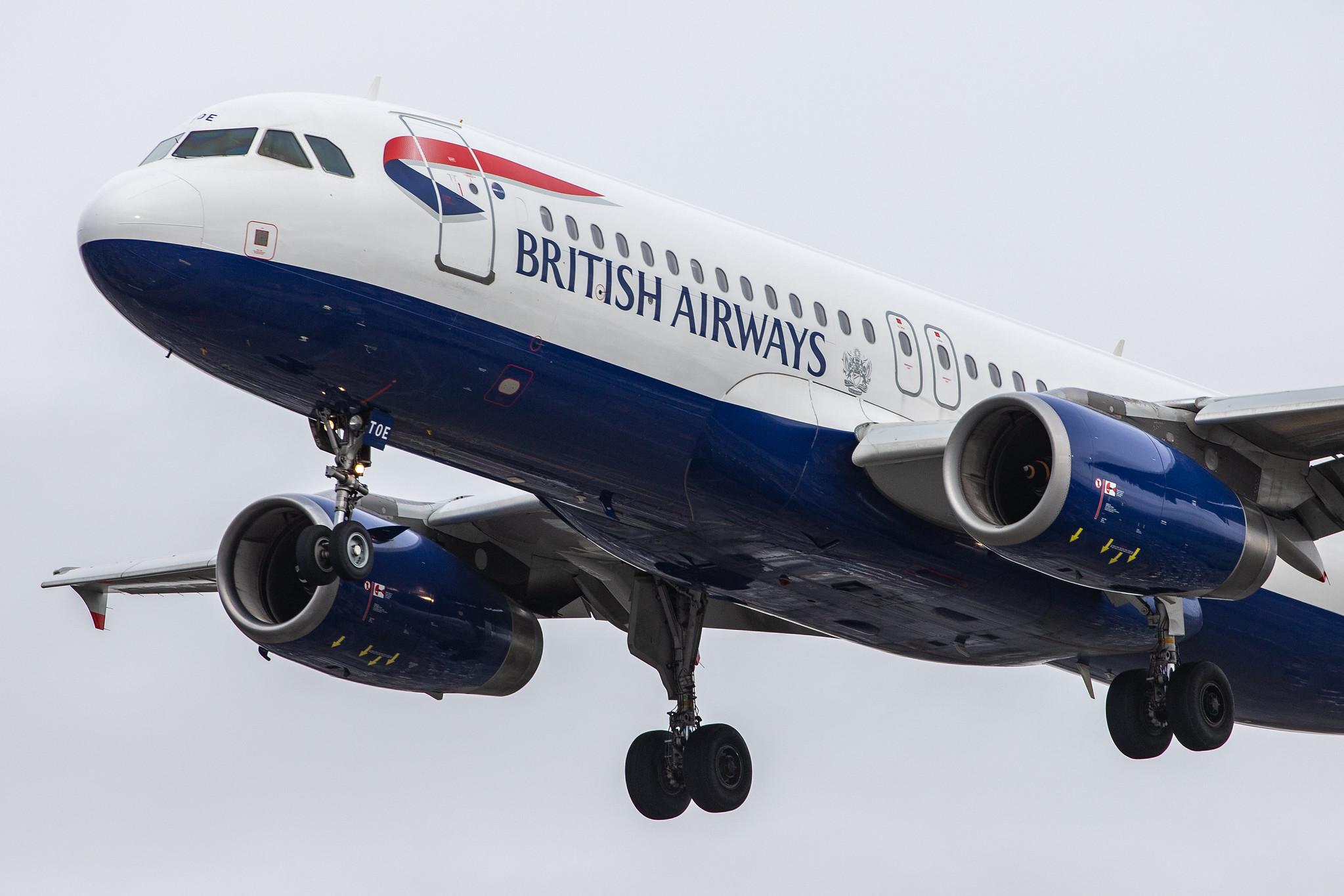 London Heathrow Airport: British Airways (BA / BAW) |  Airbus A320-232 A320 | G-TTOE | MSN 1754