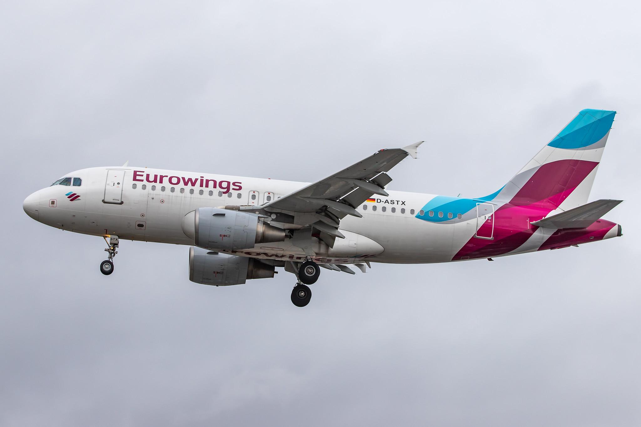 London Heathrow Airport: Eurowings (EW / EWG) | Operator: Germanwings |  Airbus A319-112 A319 | D-ASTX | MSN 3202