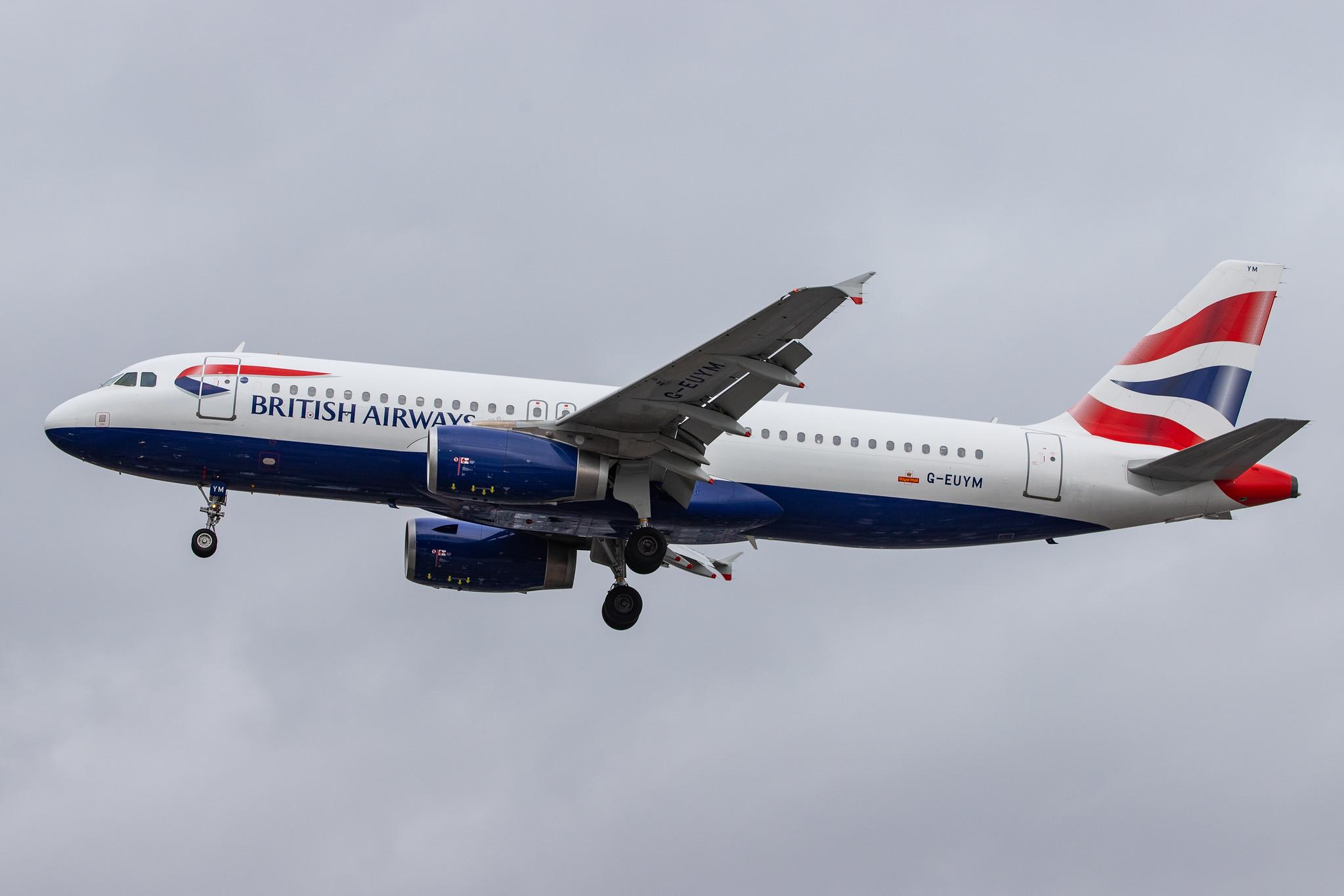 London Heathrow Airport: British Airways (BA / BAW) |  Airbus A320-232 A320 | G-EUYM | MSN 4791