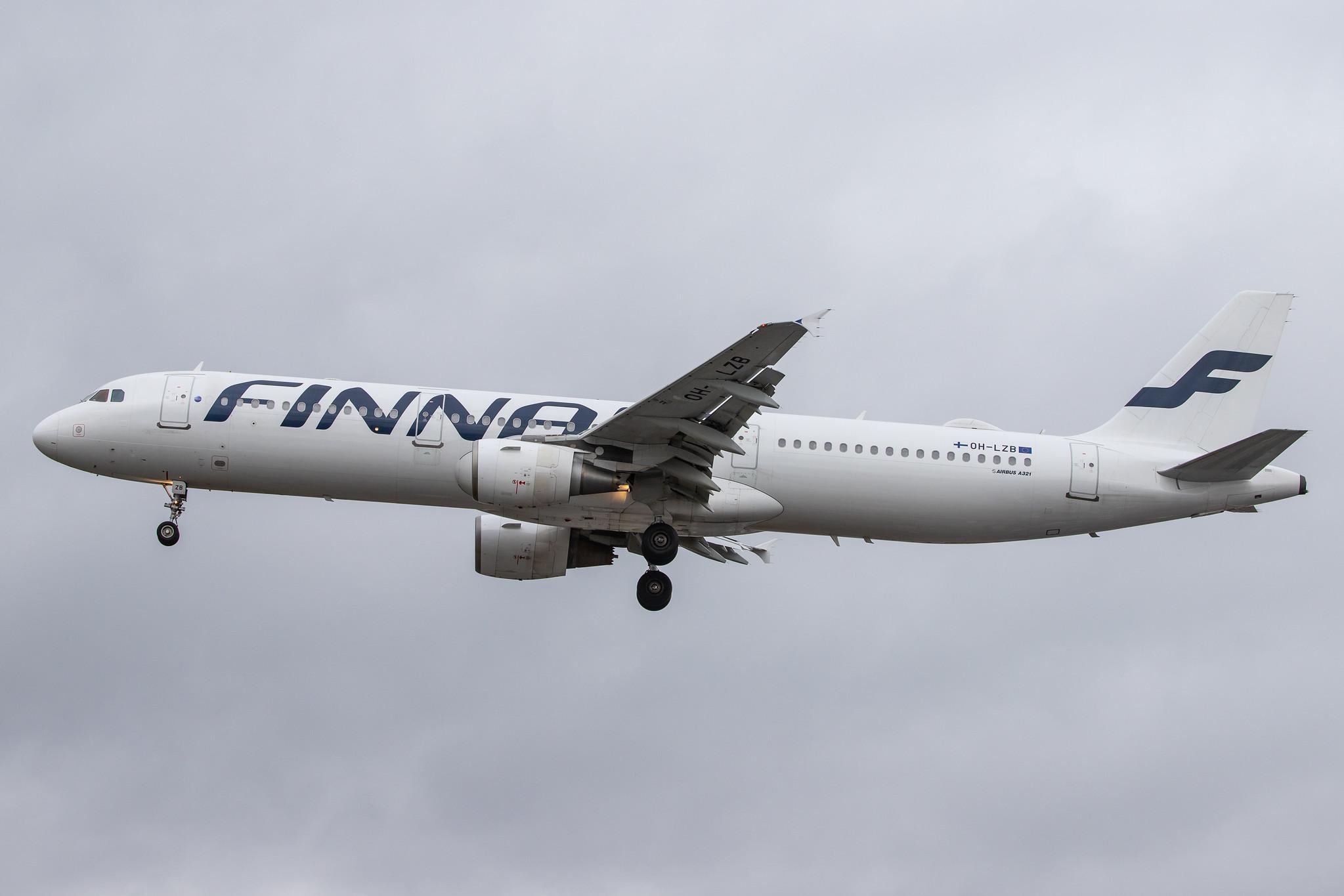 London Heathrow Airport: Finnair (AY / FIN) |  Airbus A321-211 A321 | OH-LZB | MSN 0961