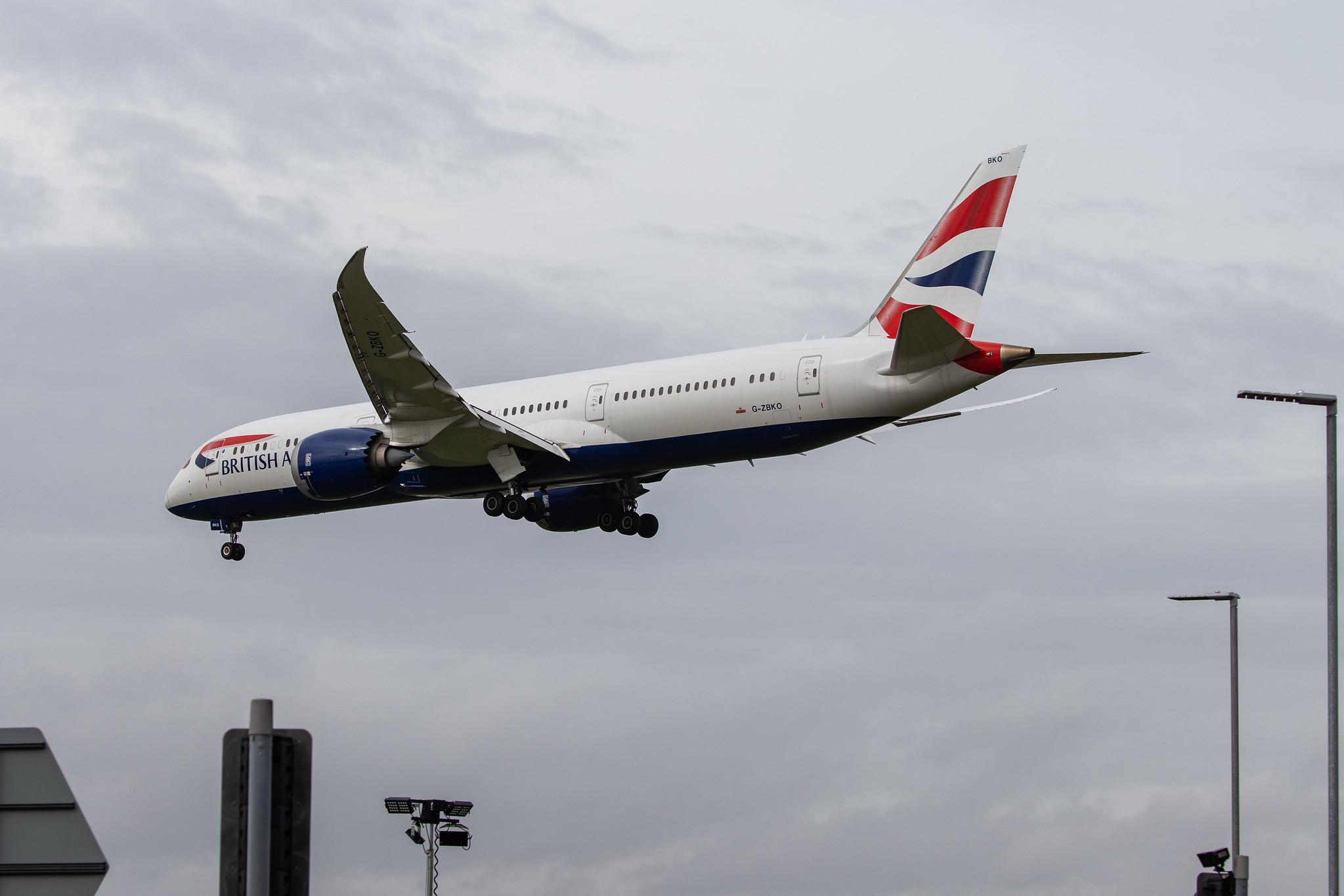 London Heathrow Airport: British Airways (BA / BAW) |  Boeing 787-9 Dreamliner B789 | G-ZBKO | MSN 38631