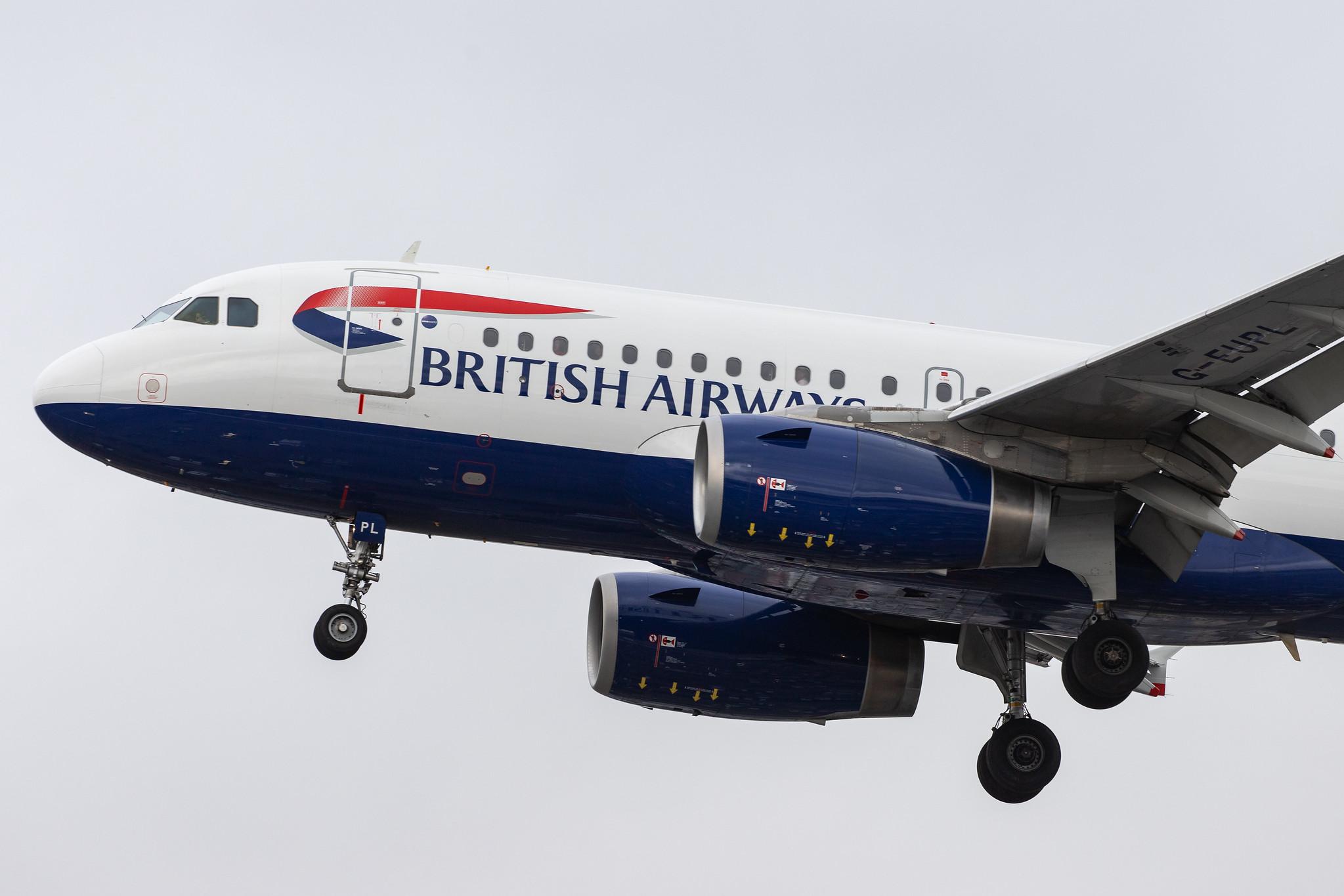 London Heathrow Airport: British Airways (BA / BAW) |  Airbus A319-131 A319 | G-EUPL | MSN 1239