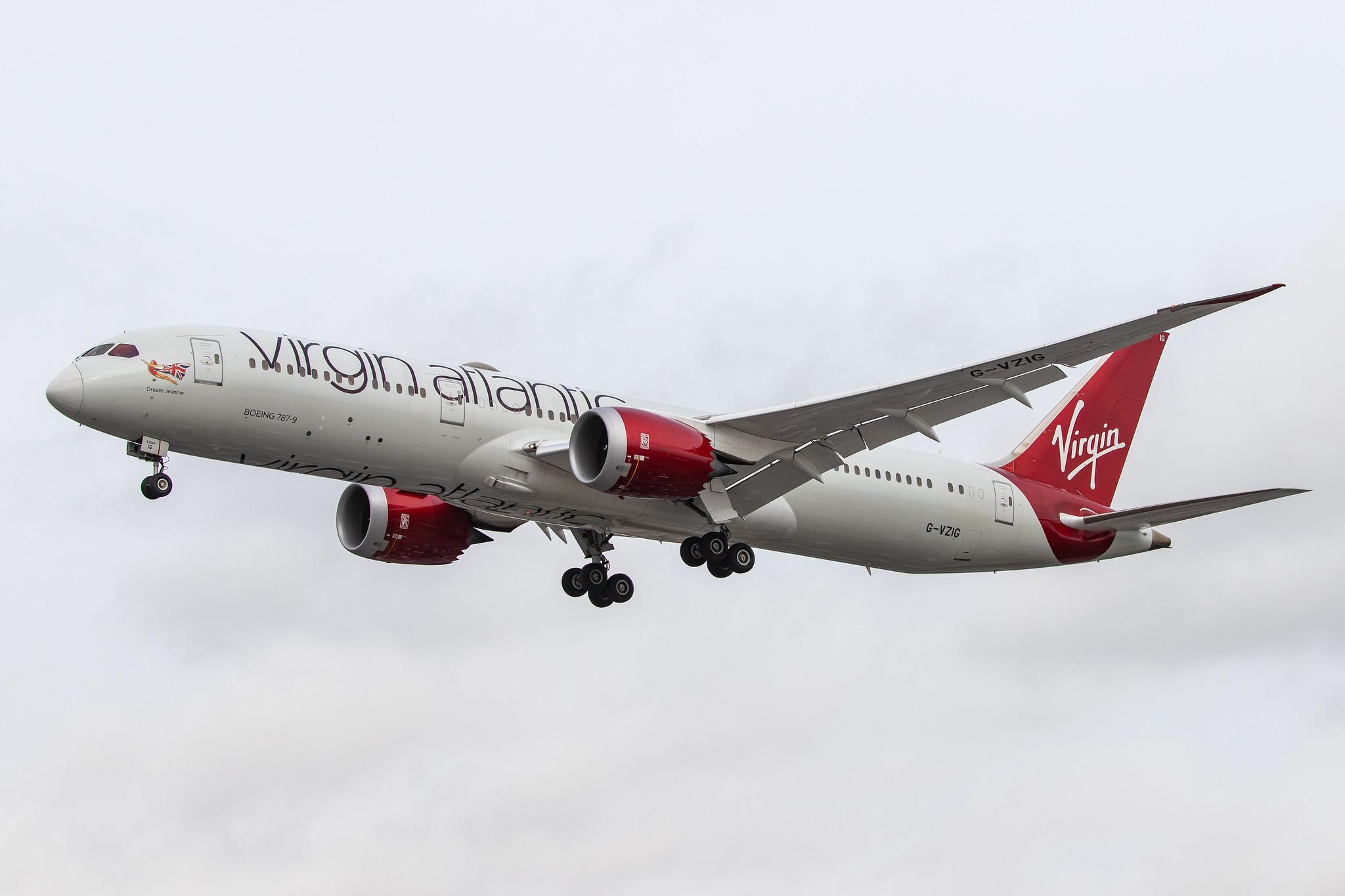 London Heathrow Airport: Virgin Atlantic (VS / VIR) |  Boeing 787-9 Dreamliner B789 | G-VZIG | MSN 37969