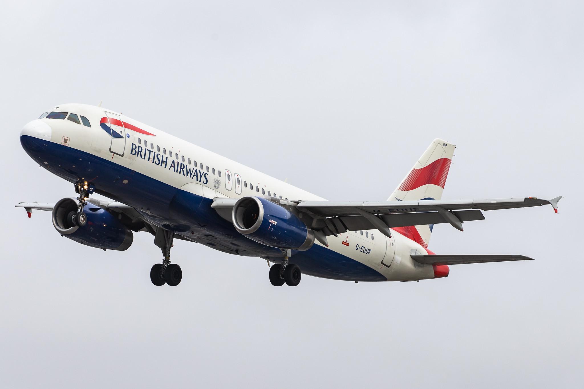 London Heathrow Airport: British Airways (BA / BAW) |  Airbus A320-232 A320 | G-EUUF | MSN 1806