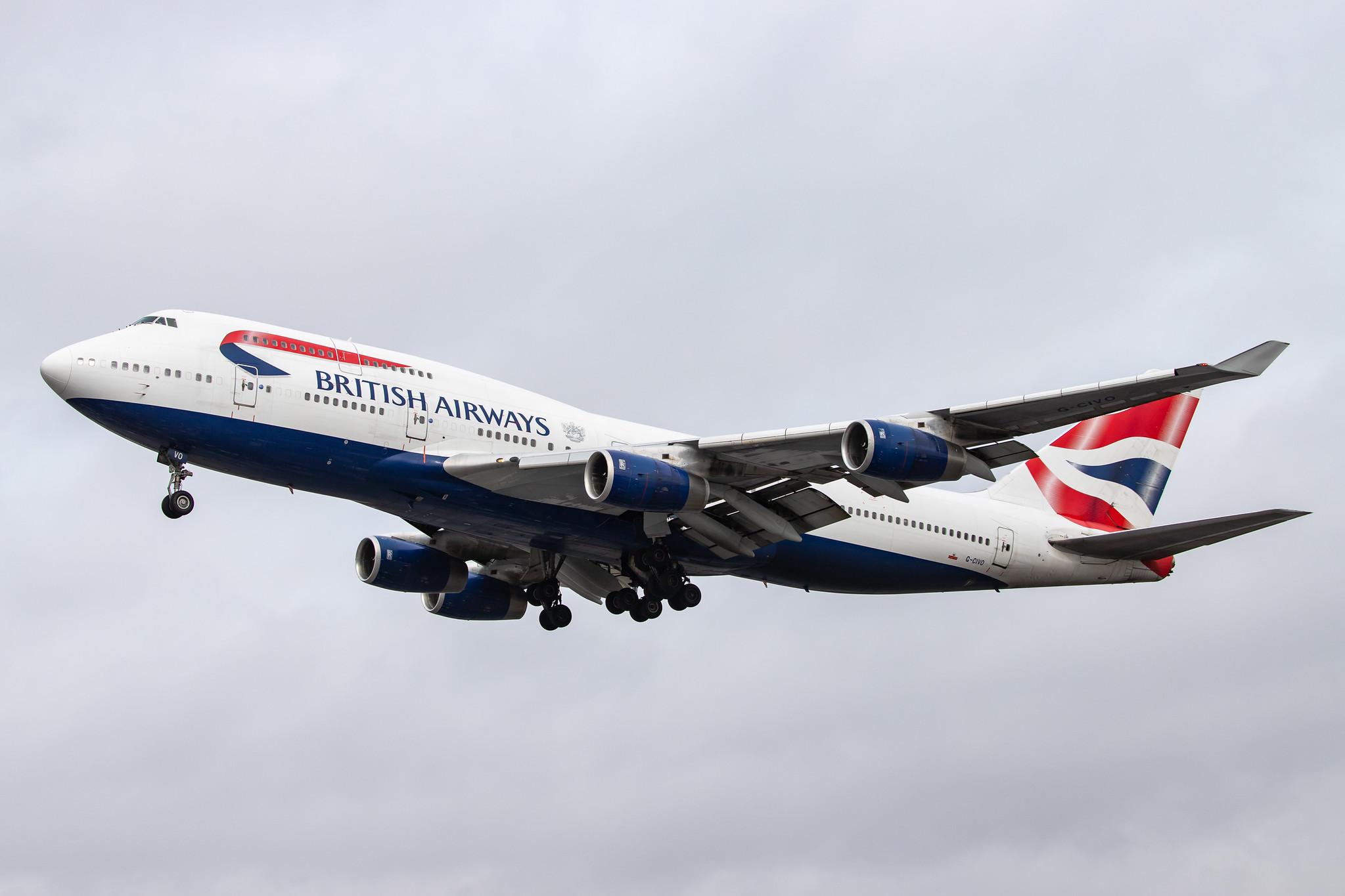 London Heathrow Airport: British Airways (BA / BAW) |  Boeing 747-436 B744 | G-CIVO | MSN 28849
