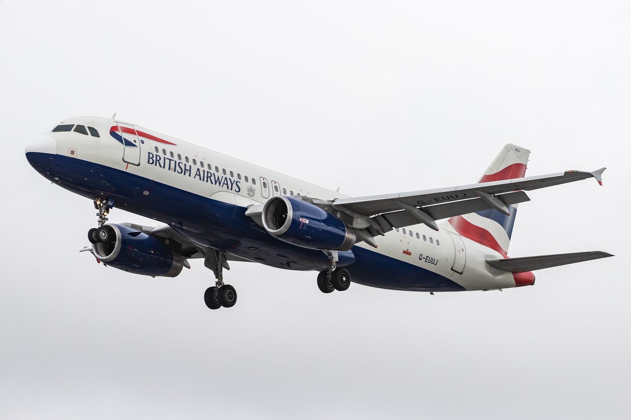 London Heathrow Airport: British Airways (BA / BAW) |  Airbus A320-232 A320 | G-EUUJ | MSN 1883