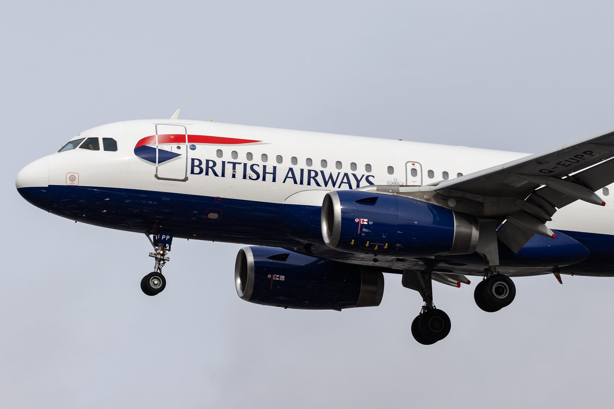 London Heathrow Airport: British Airways (BA / BAW) |  Airbus A319-131 A319 | G-EUPP | MSN 1295