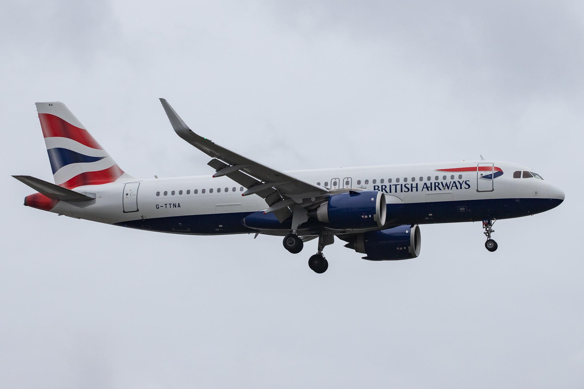 London Heathrow Airport: British Airways (BA / BAW) |  Airbus A320-251N A20N | G-TTNA | MSN 8108