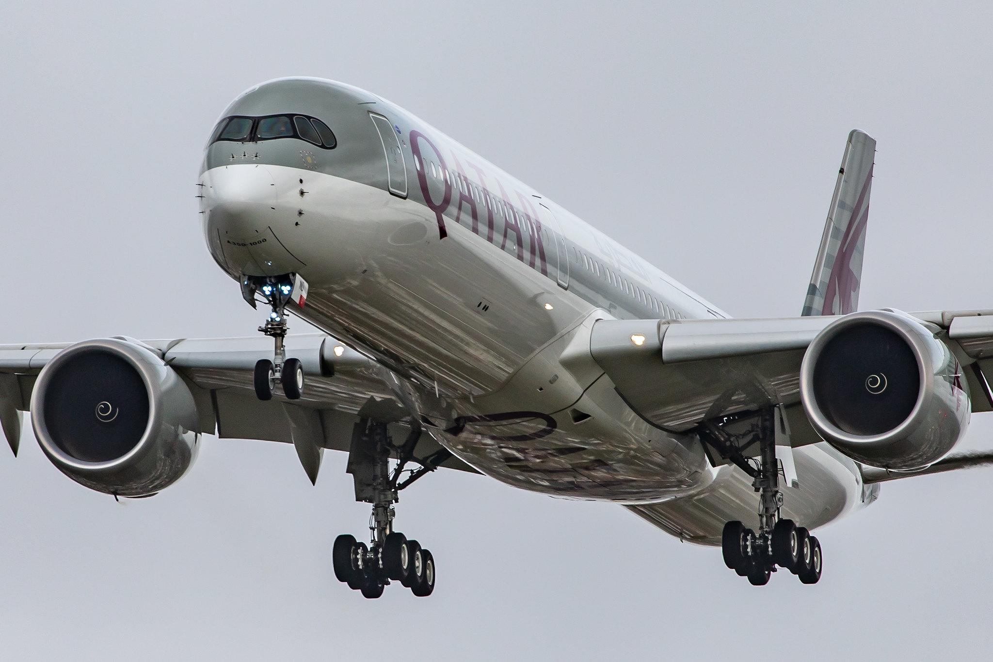 London Heathrow Airport: Qatar Airways (QR / QTR) |  Airbus A350-1041 A35K | A7-AND | MSN 125