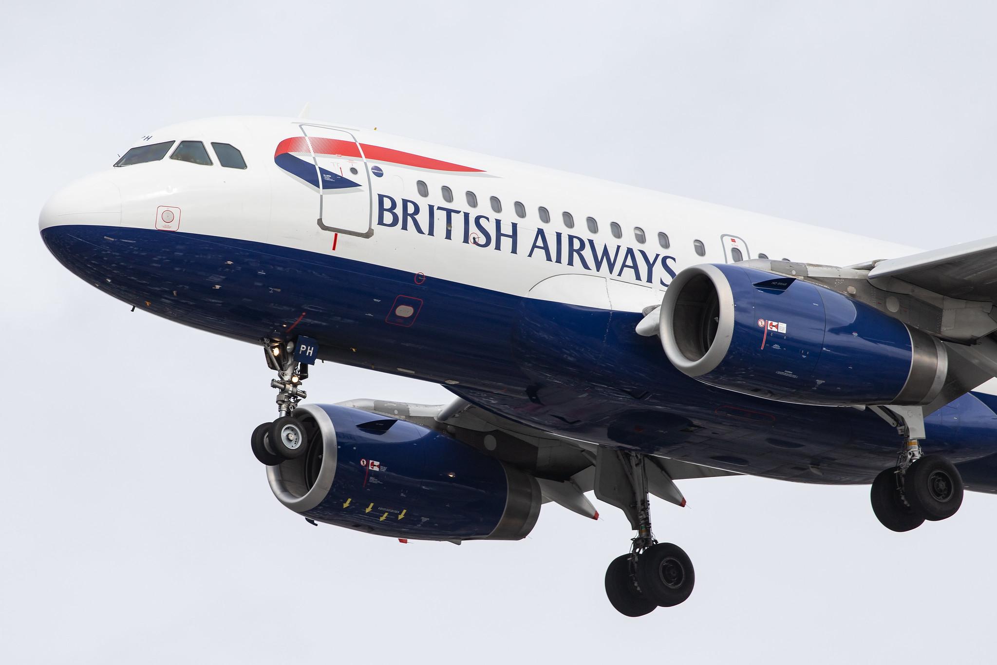 London Heathrow Airport: British Airways (BA / BAW) |  Airbus A319-131 A319 | G-EUPH | MSN 1225