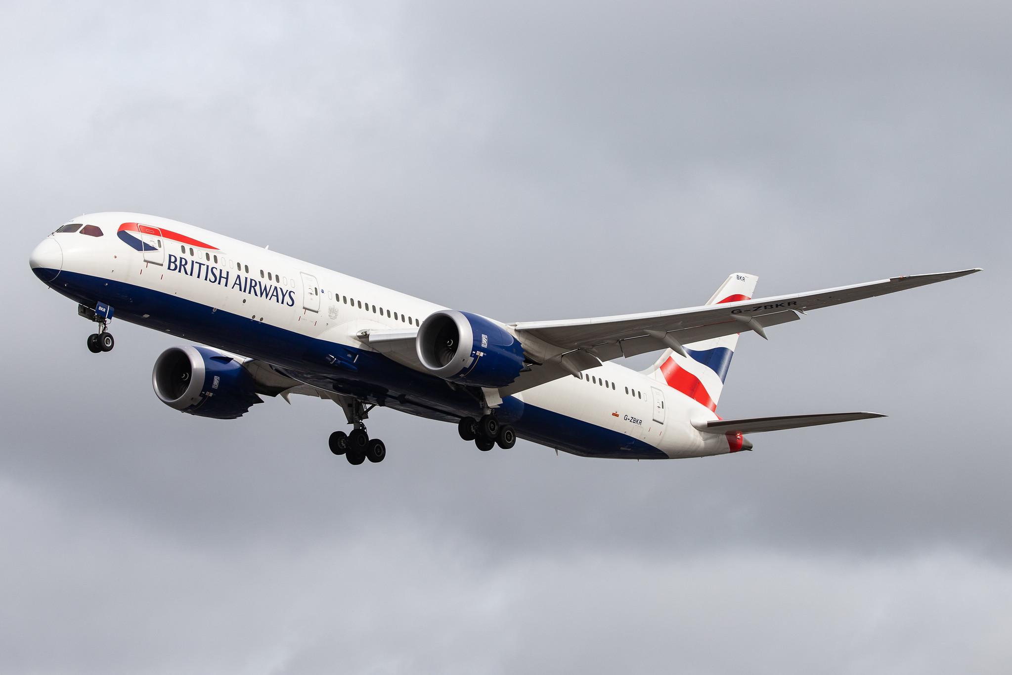 London Heathrow Airport: British Airways (BA / BAW) |  Boeing 787-9 Dreamliner B789 | G-ZBKR | MSN 60627