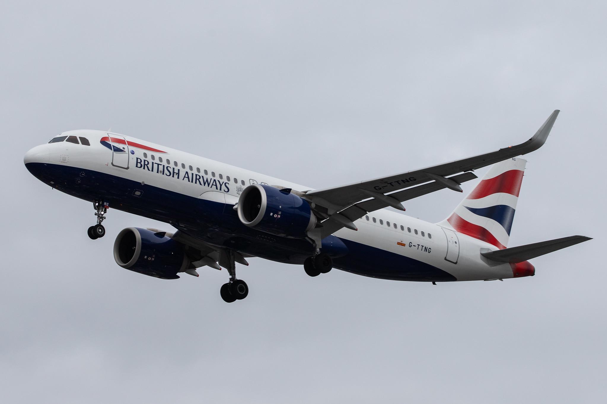 London Heathrow Airport: British Airways (BA / BAW) |  Airbus A320-251N A20N | G-TTNG | MSN 8431