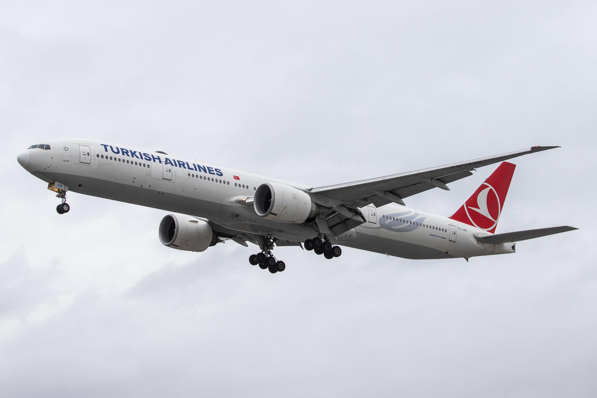 London Heathrow Airport: Turkish Airlines (TK / THY) |  Boeing 777-3F2(ER) B77W | TC-JJG | MSN 40791