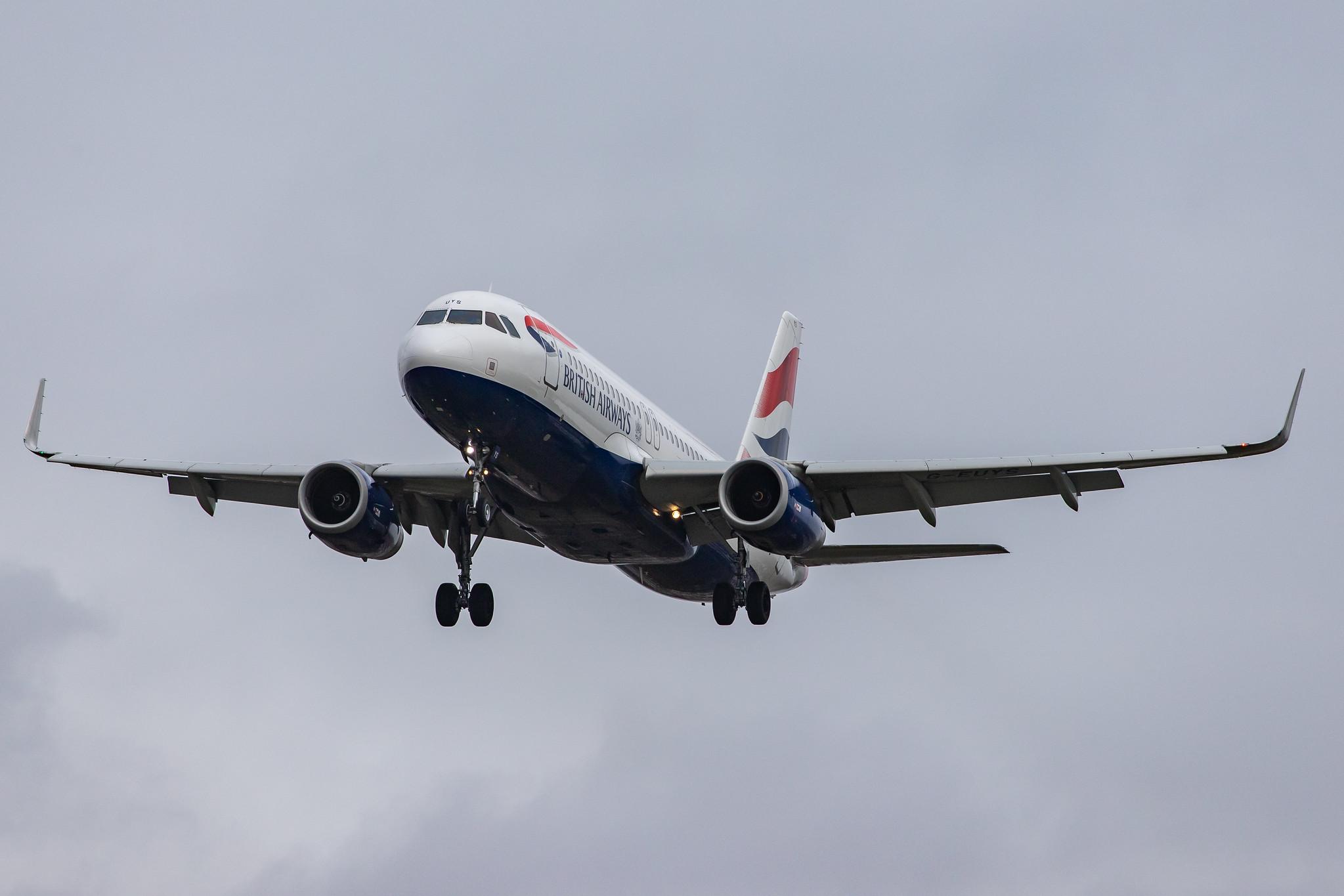 London Heathrow Airport: British Airways (BA / BAW) |  Airbus A320-232 A320 | G-EUYS | MSN 5948