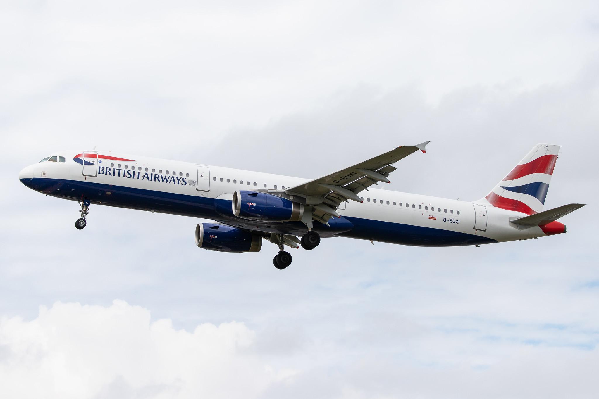 London Heathrow Airport: British Airways (BA / BAW) |  Airbus A321-231 A321 | G-EUXI | MSN 2536
