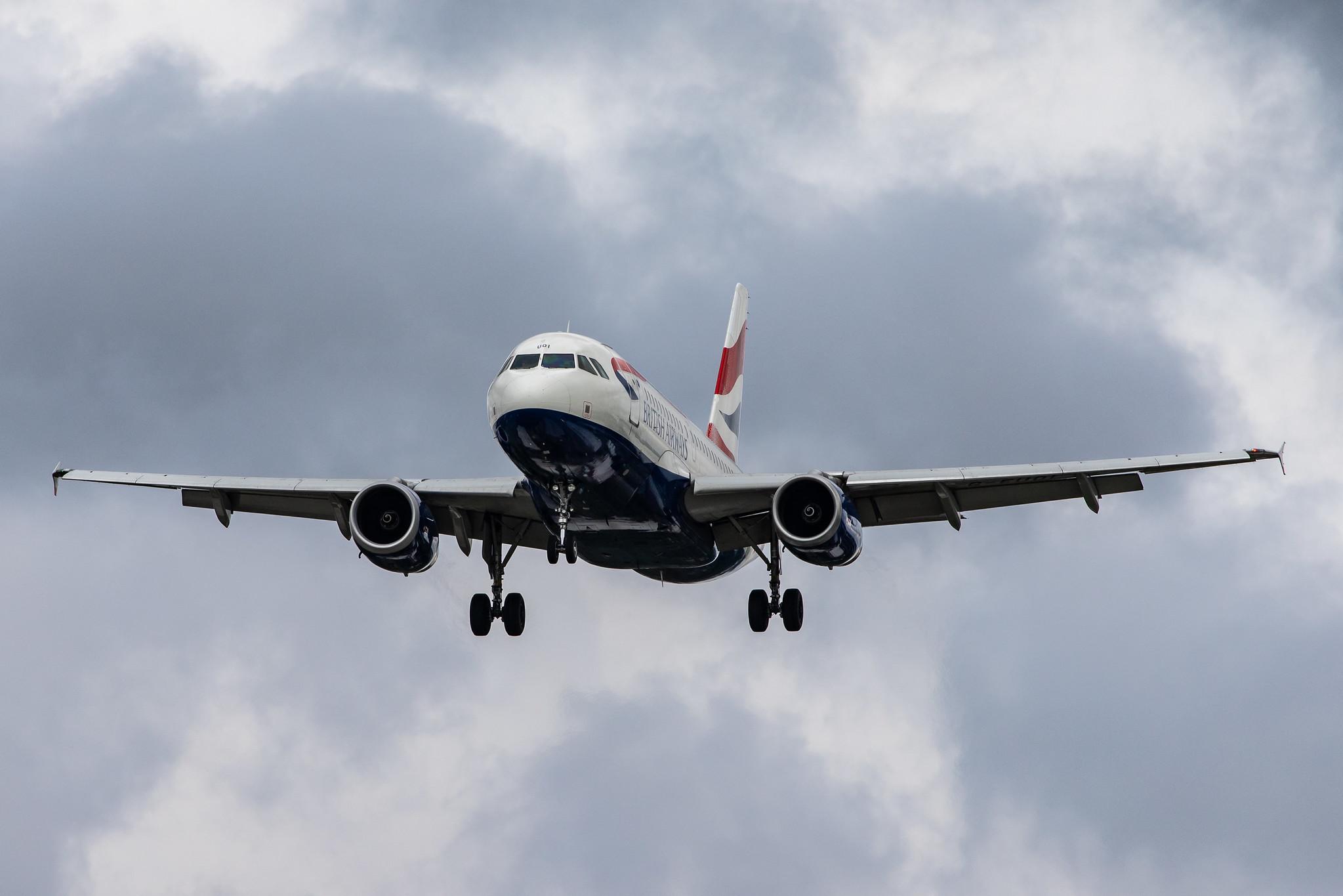 London Heathrow Airport: British Airways (BA / BAW) |  Airbus A319-131 A319 | G-EUOI | MSN 1606