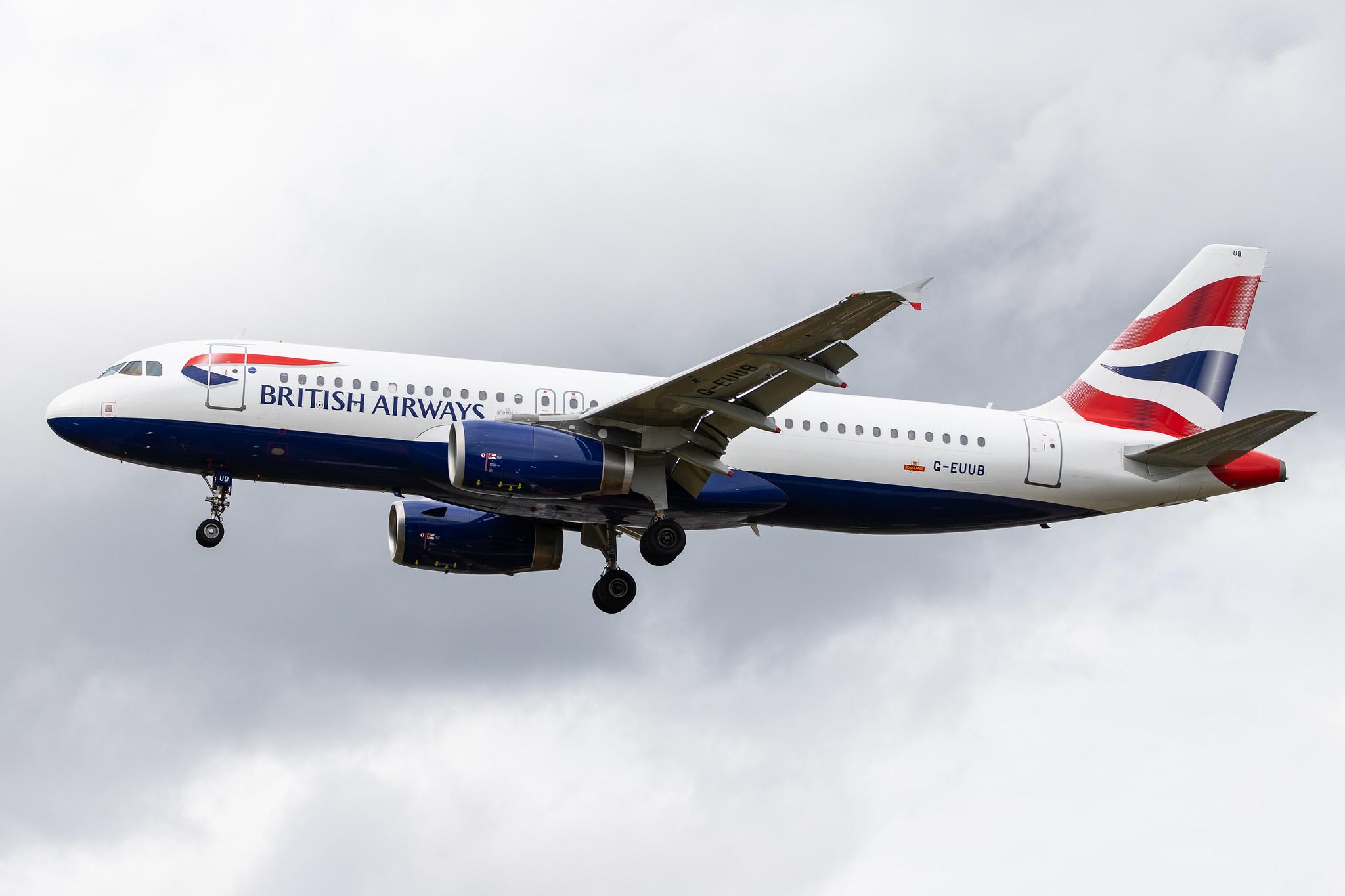 London Heathrow Airport: British Airways (BA / BAW) |  Airbus A320-232 A320 | G-EUUB | MSN 1689