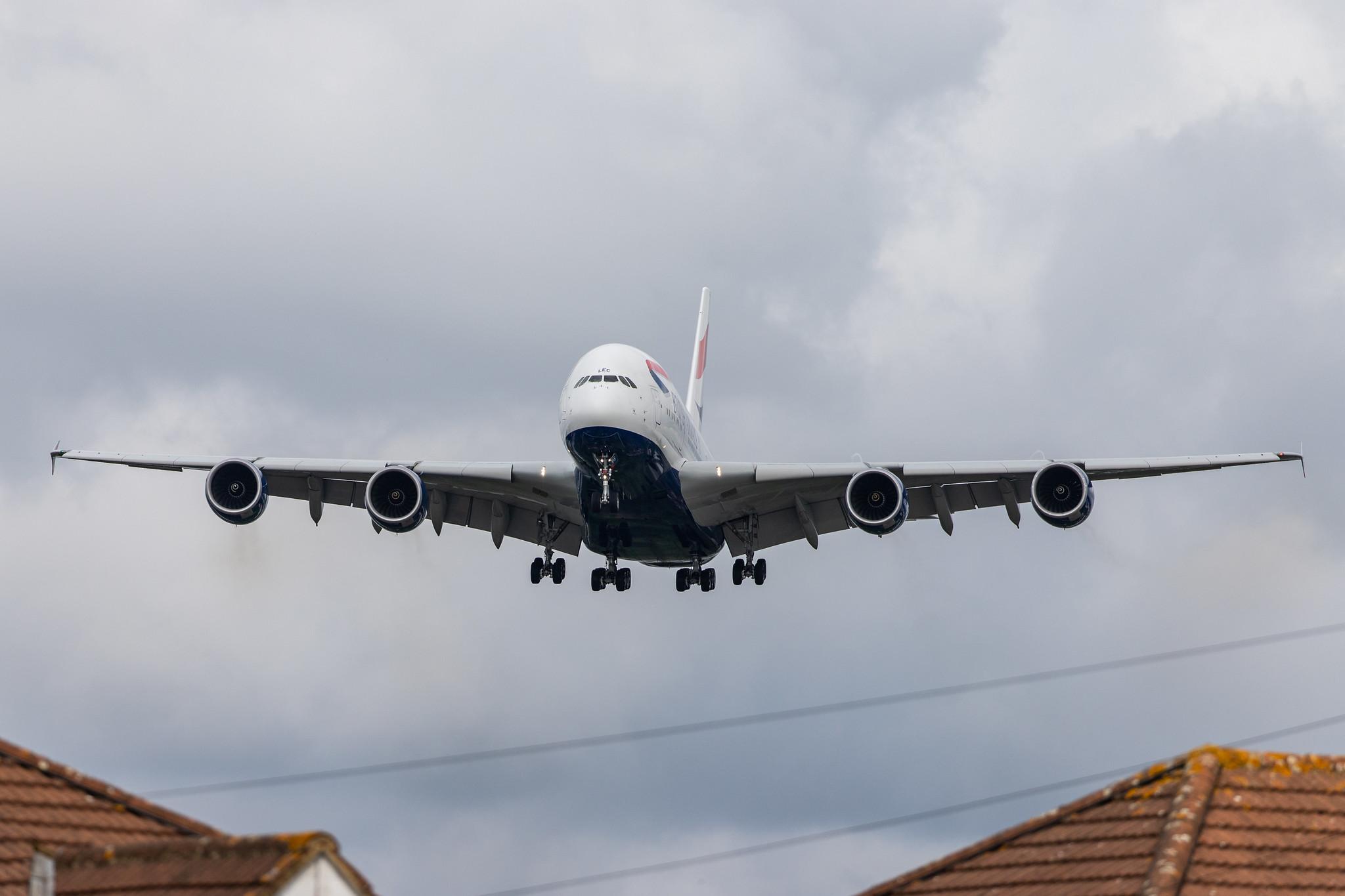 London Heathrow Airport: British Airways (BA / BAW) |  Airbus A380-841 A388 | G-XLEC | MSN 124