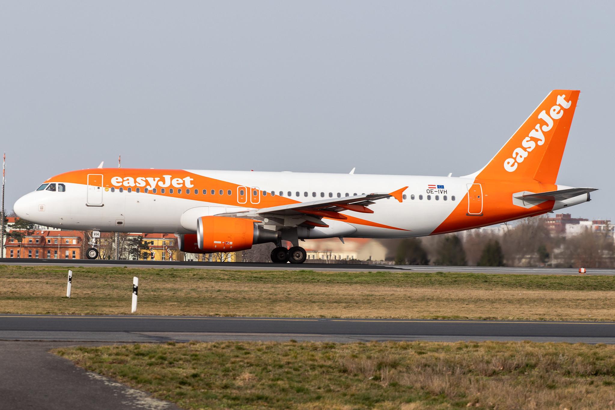 Flughafen Berlin Tegel (TXL): easyJet (U2 / EZY) | Operator: easyJet Europe |  Airbus A320-214 A320 | OE-IVH | MSN 4286