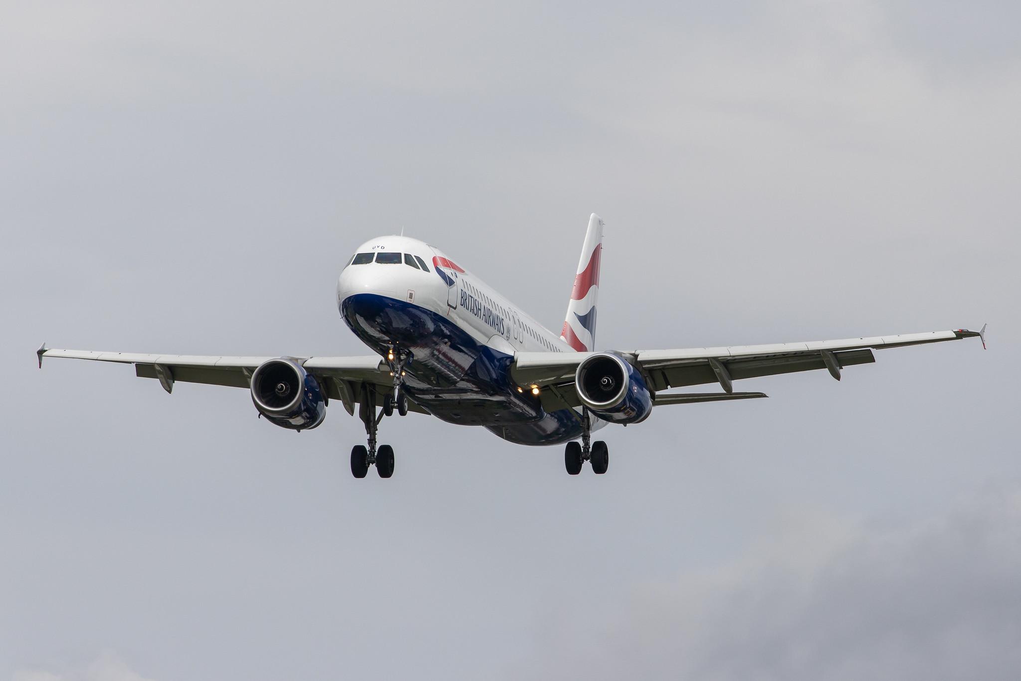 London Heathrow Airport: British Airways (BA / BAW) |  Airbus A320-232 A320 | G-EUYD | MSN 3726