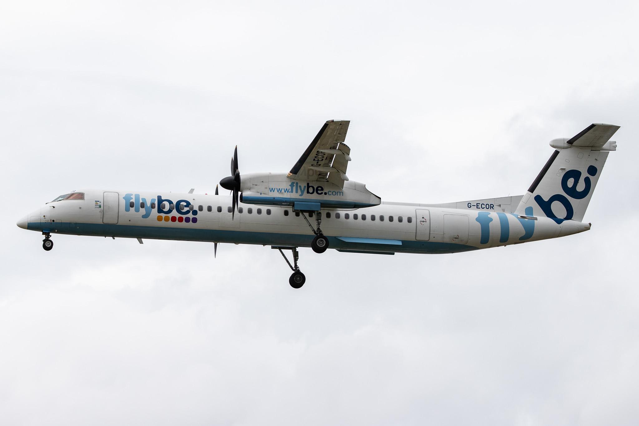 London Heathrow Airport: Flybe (BE / BEE) |  De Havilland Canada Dash 8-400 DH8D | G-ECOR | MSN 4248