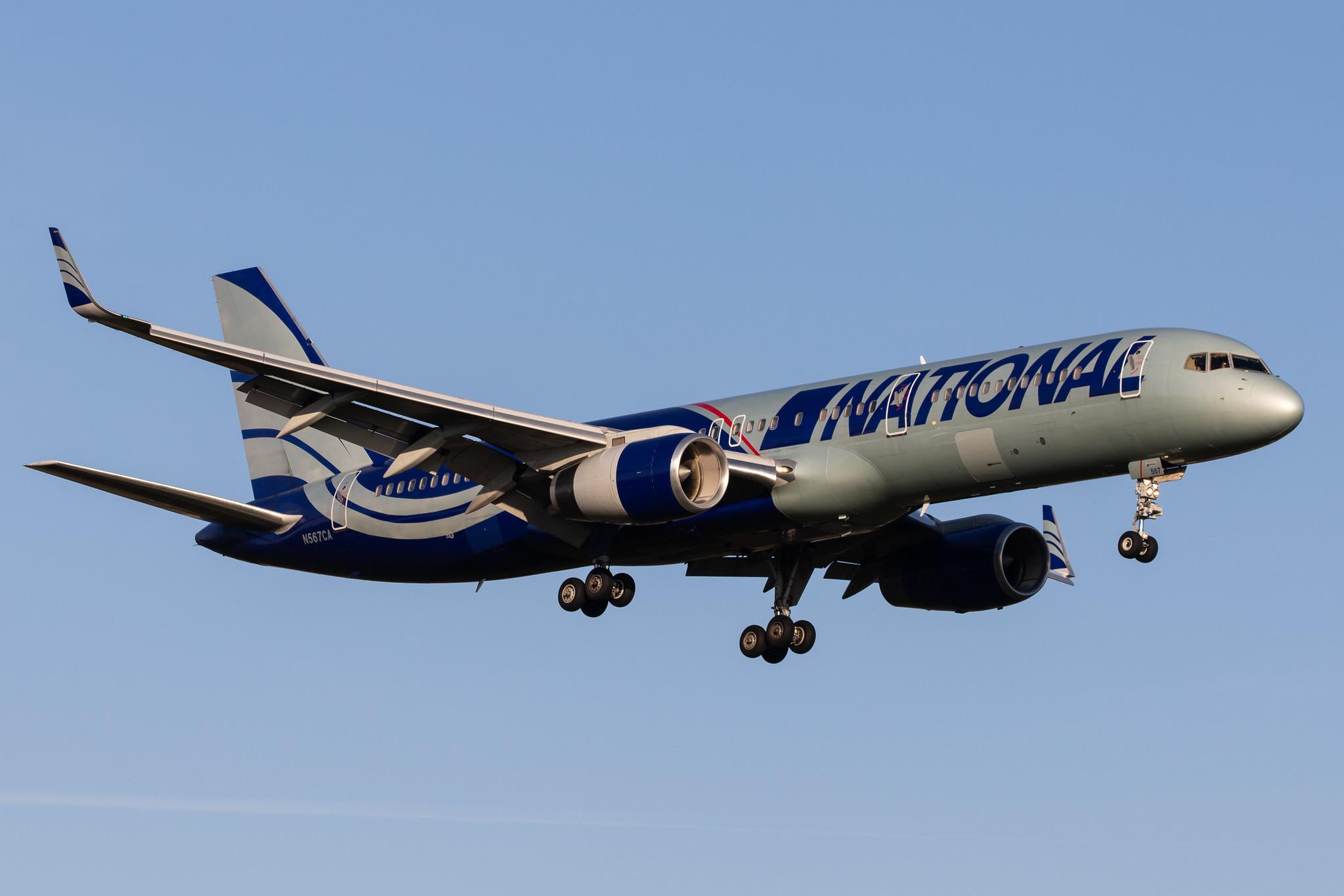 Hamburg Airport: National Airlines (N8 / NCR) |  Boeing 757-223 B752 | N567CA | MSN 24608