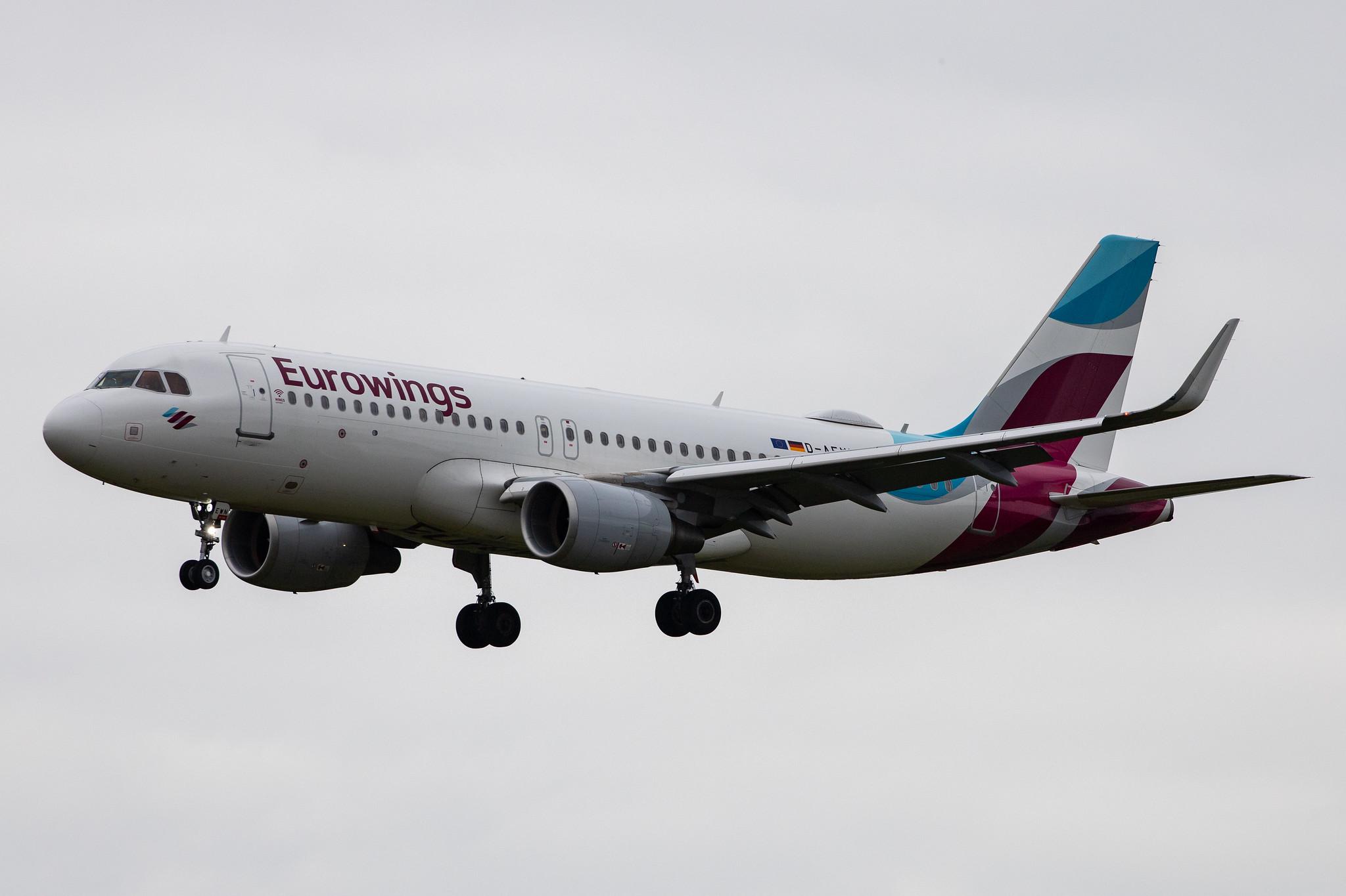 Hamburg Airport: Eurowings (EW / EWG) |  Airbus A320-214 A320 | D-AEWN | MSN 7393