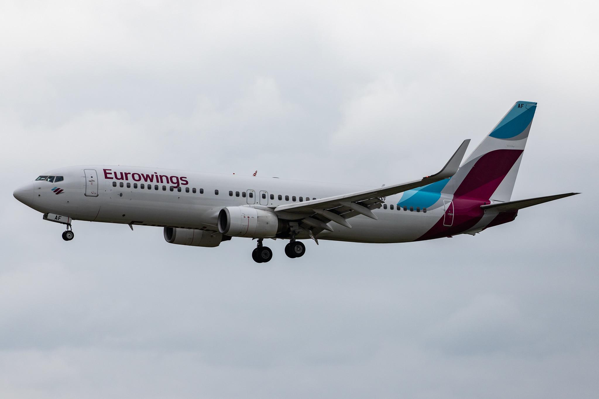 Hamburg Airport: Eurowings (EW / EWG) | Operator: TUI fly |  Boeing 737-86J B738 | D-ABAF | MSN 30878
