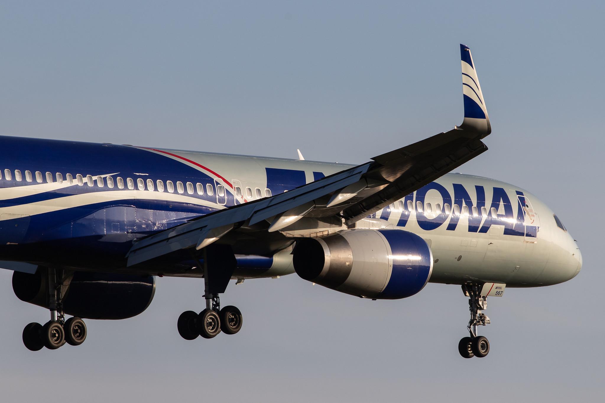 Hamburg Airport: National Airlines (N8 / NCR) |  Boeing 757-223 B752 | N567CA | MSN 24608
