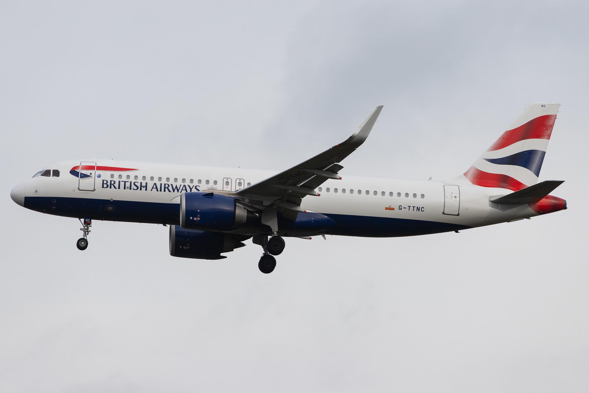London Heathrow Airport: British Airways (BA / BAW) |  Airbus A320-251N A20N | G-TTNC | MSN 8173
