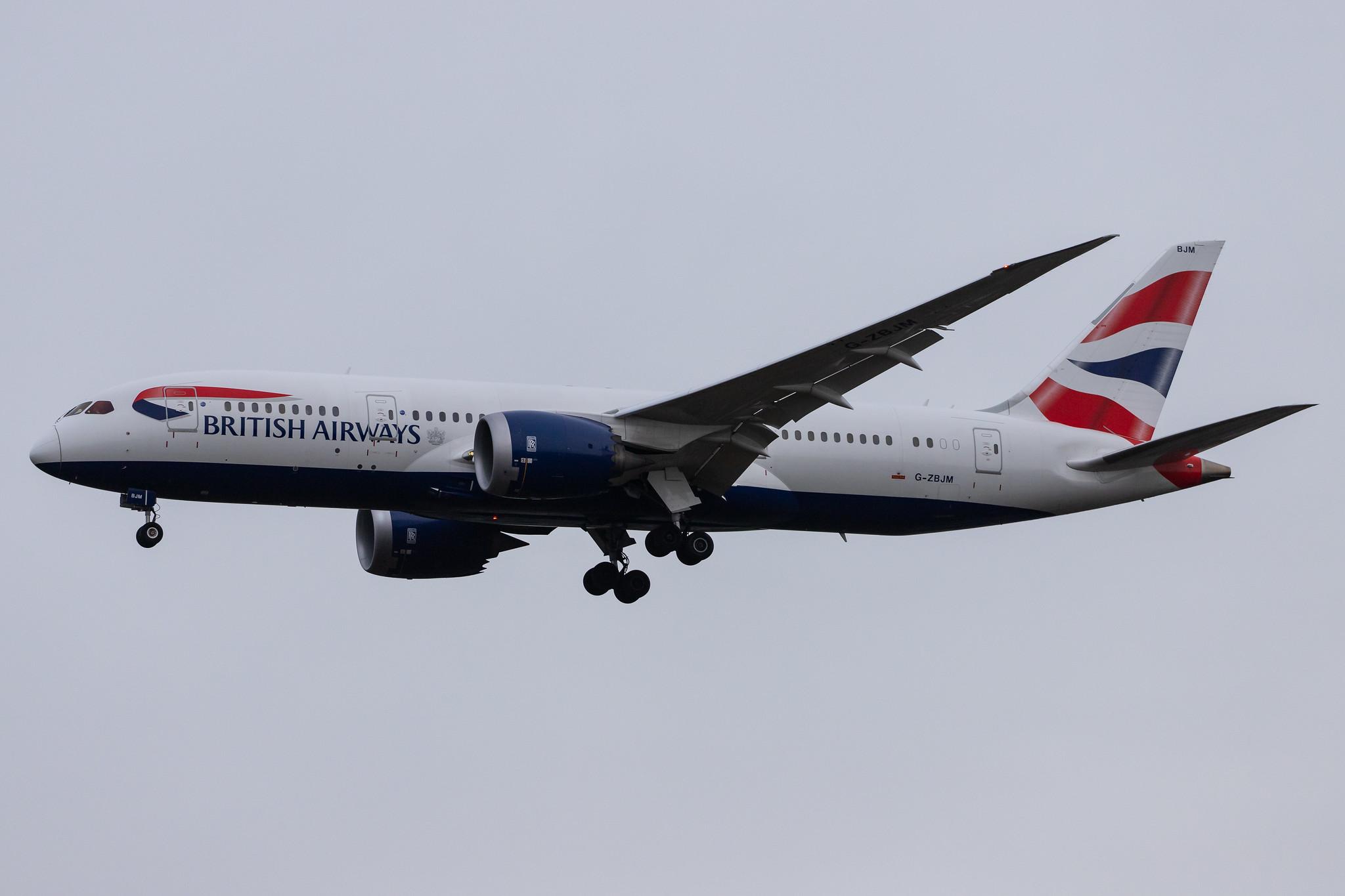 London Heathrow Airport: British Airways (BA / BAW) |  Boeing 787-8 Dreamliner B788 | G-ZBJM | MSN 60631
