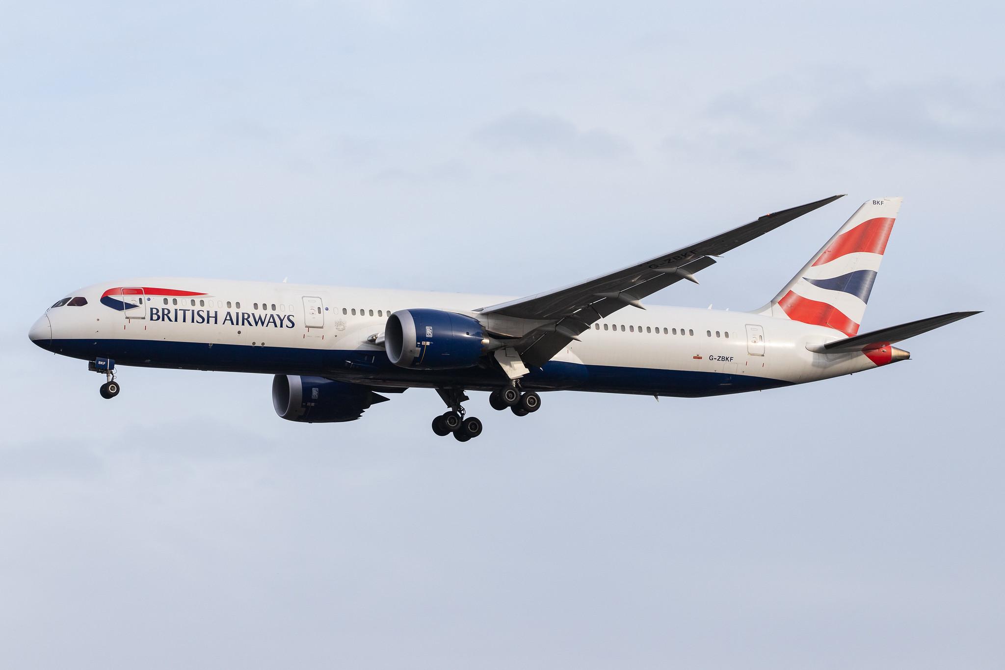 London Heathrow Airport: British Airways (BA / BAW) |  Boeing 787-9 Dreamliner B789 | G-ZBKF | MSN 38622