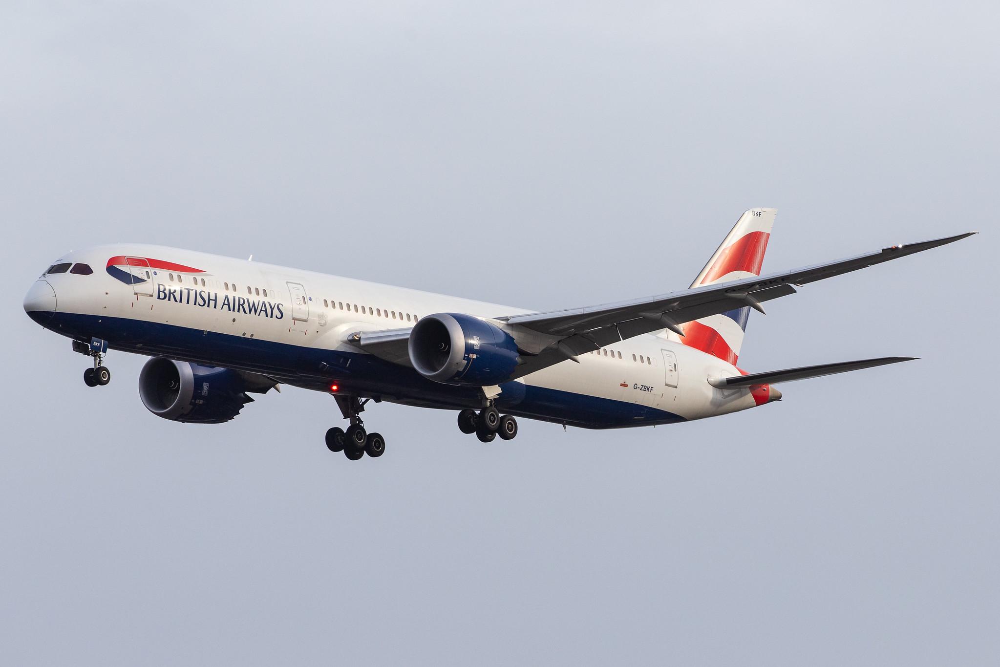 London Heathrow Airport: British Airways (BA / BAW) |  Boeing 787-9 Dreamliner B789 | G-ZBKF | MSN 38622