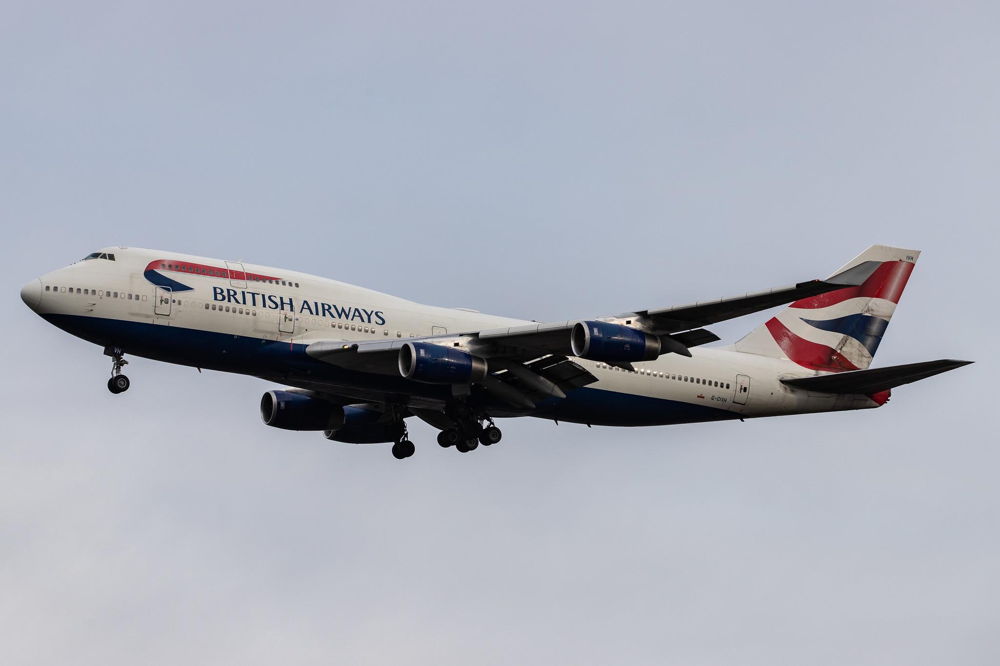 London Heathrow Airport: British Airways (BA / BAW) |  Boeing 747-436 B744 | G-CIVH | MSN 25809